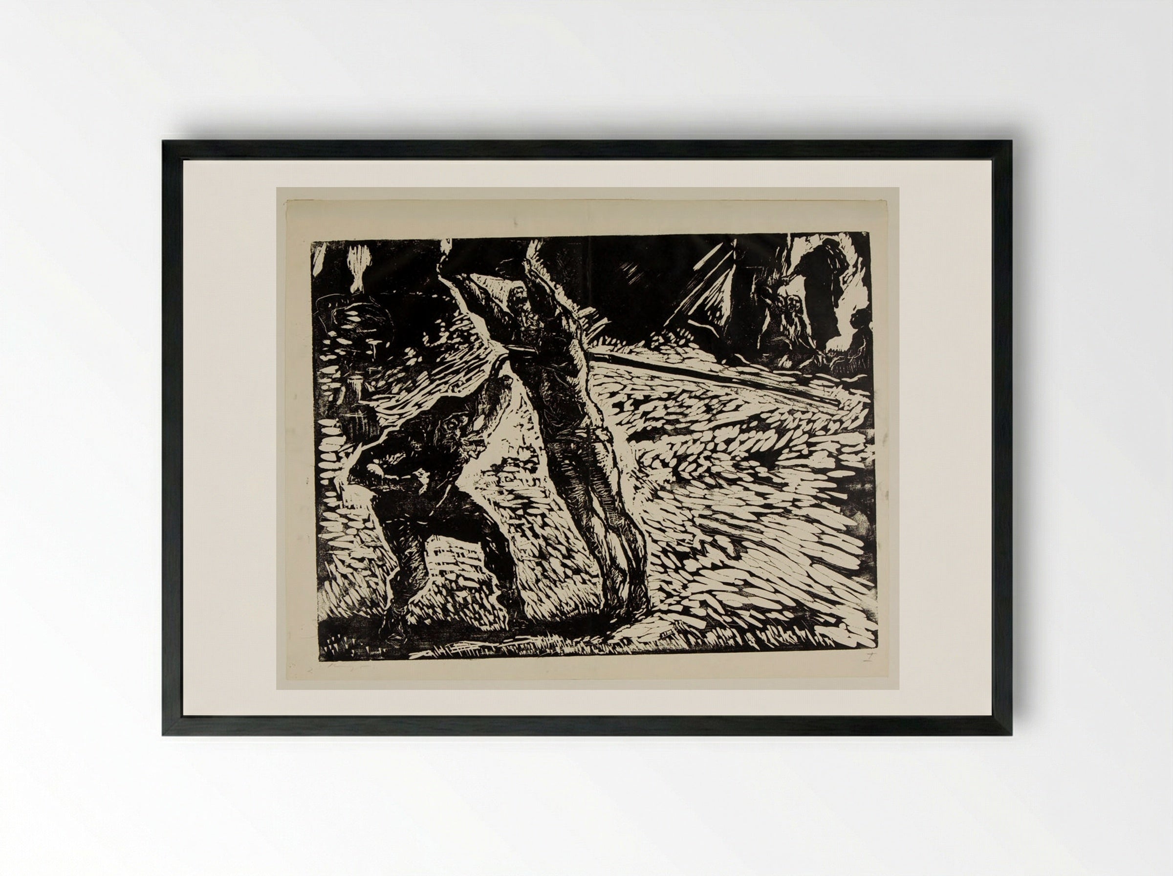 Death of Siegfried - Max Slevogt - Framed Print Black