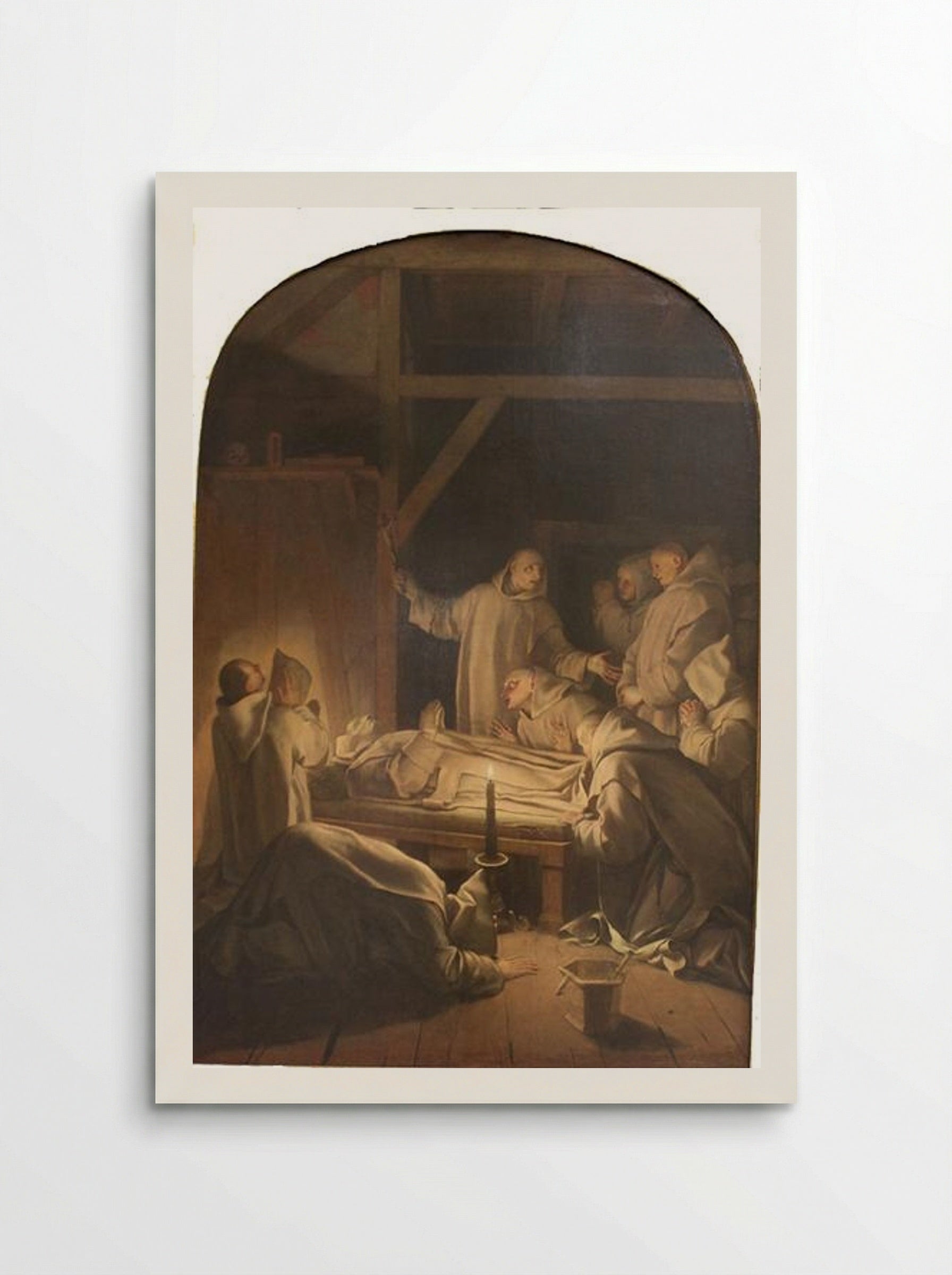 Death of St. Bruno - Eustache Le Sueur - Poster