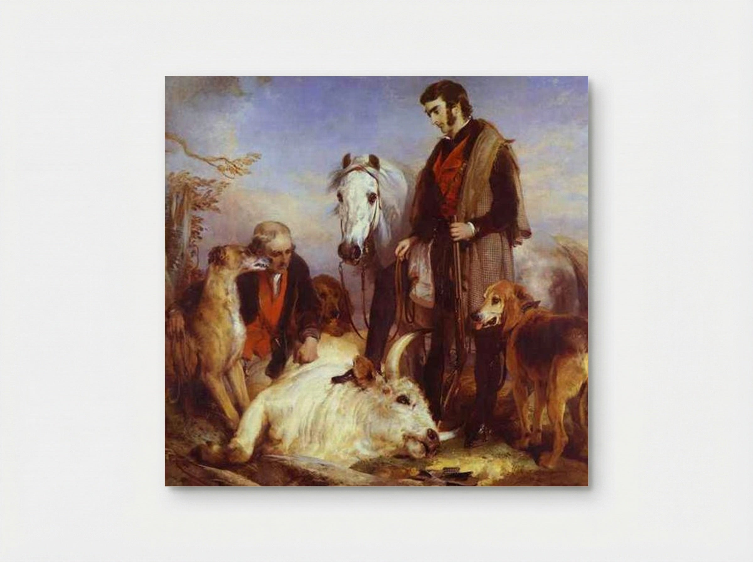 Death of the Wild Bull - Edwin Henry Landseer - Poster