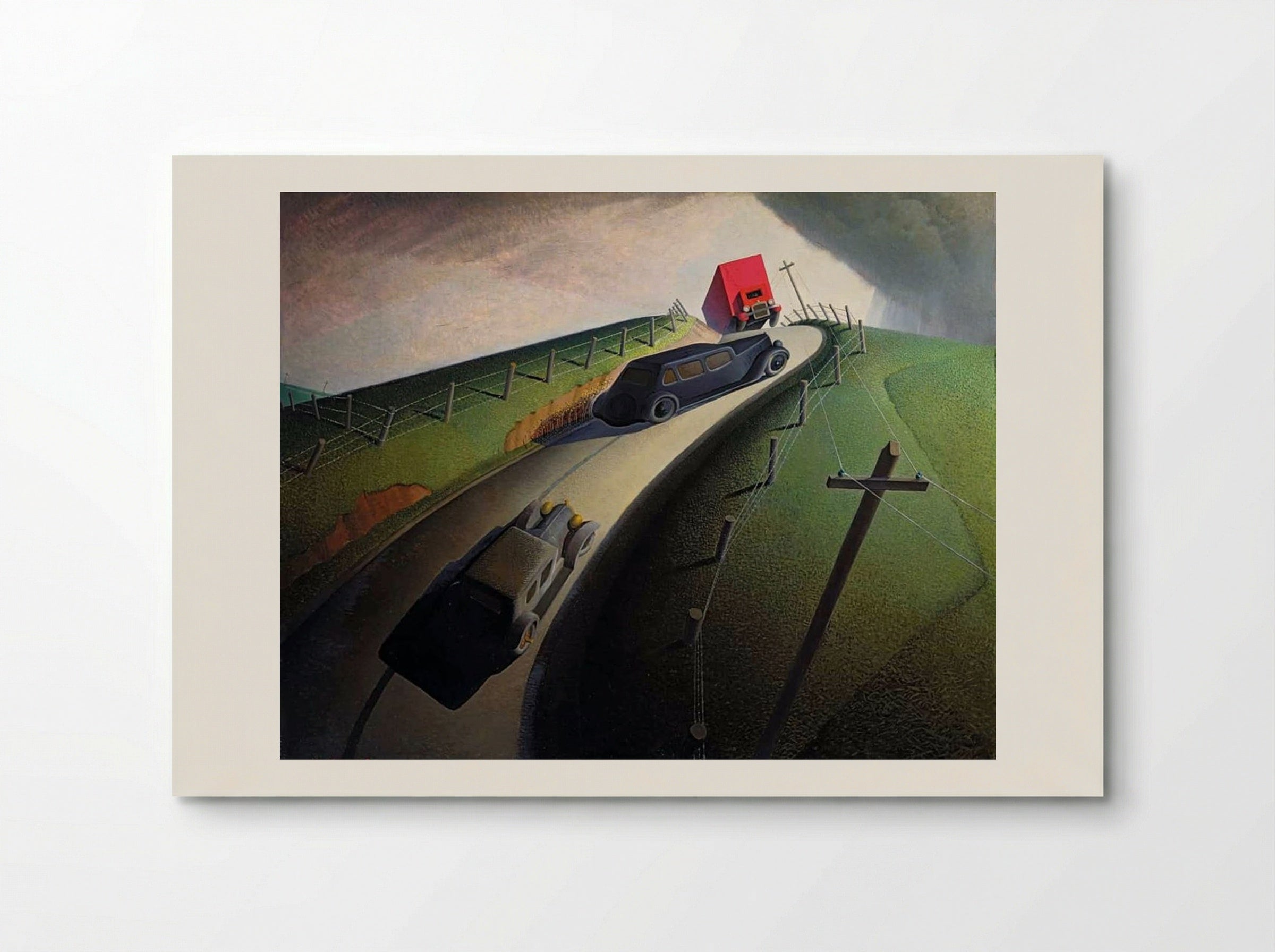 Death on the Ridge Road - Grant Wood - Poster