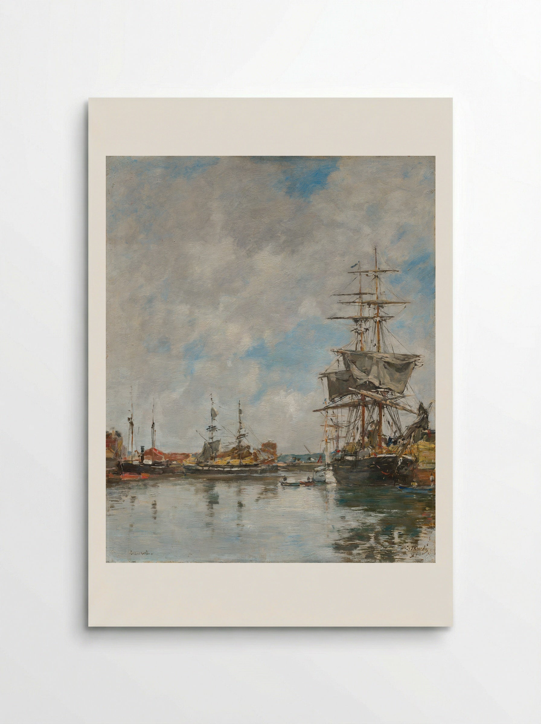 Deauville, the Dock - Eugène Boudin - Poster