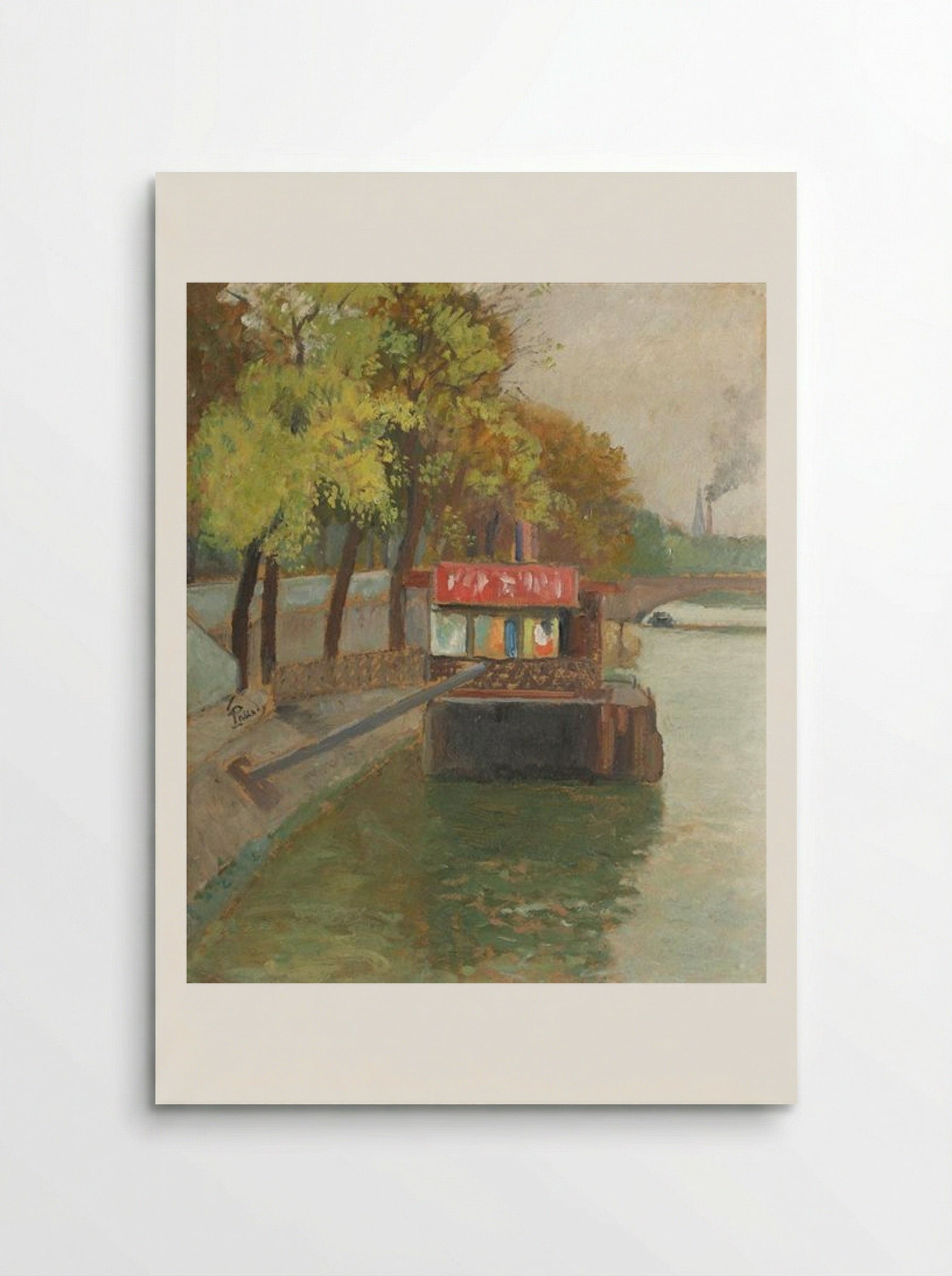 Debarcader pe Sena, dinspre Belleville - Theodor Pallady - Poster