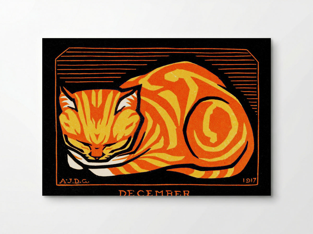 December Cat - Julie de Graag - Poster