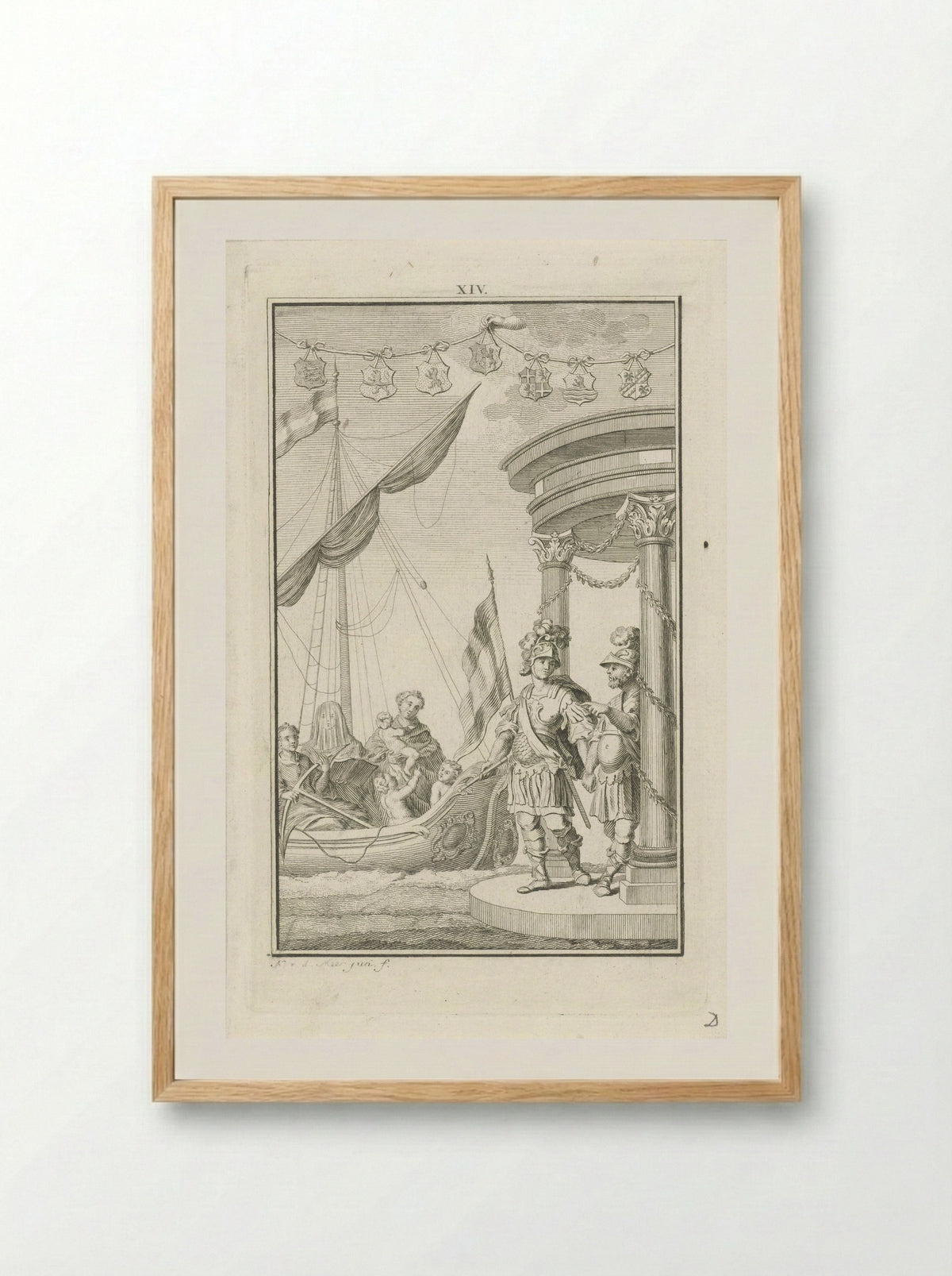 Decoratie bij het huis van Gerrit Wiggers te Amsterdam - Cornelis van Hoogeveen junior - Framed Print Wood