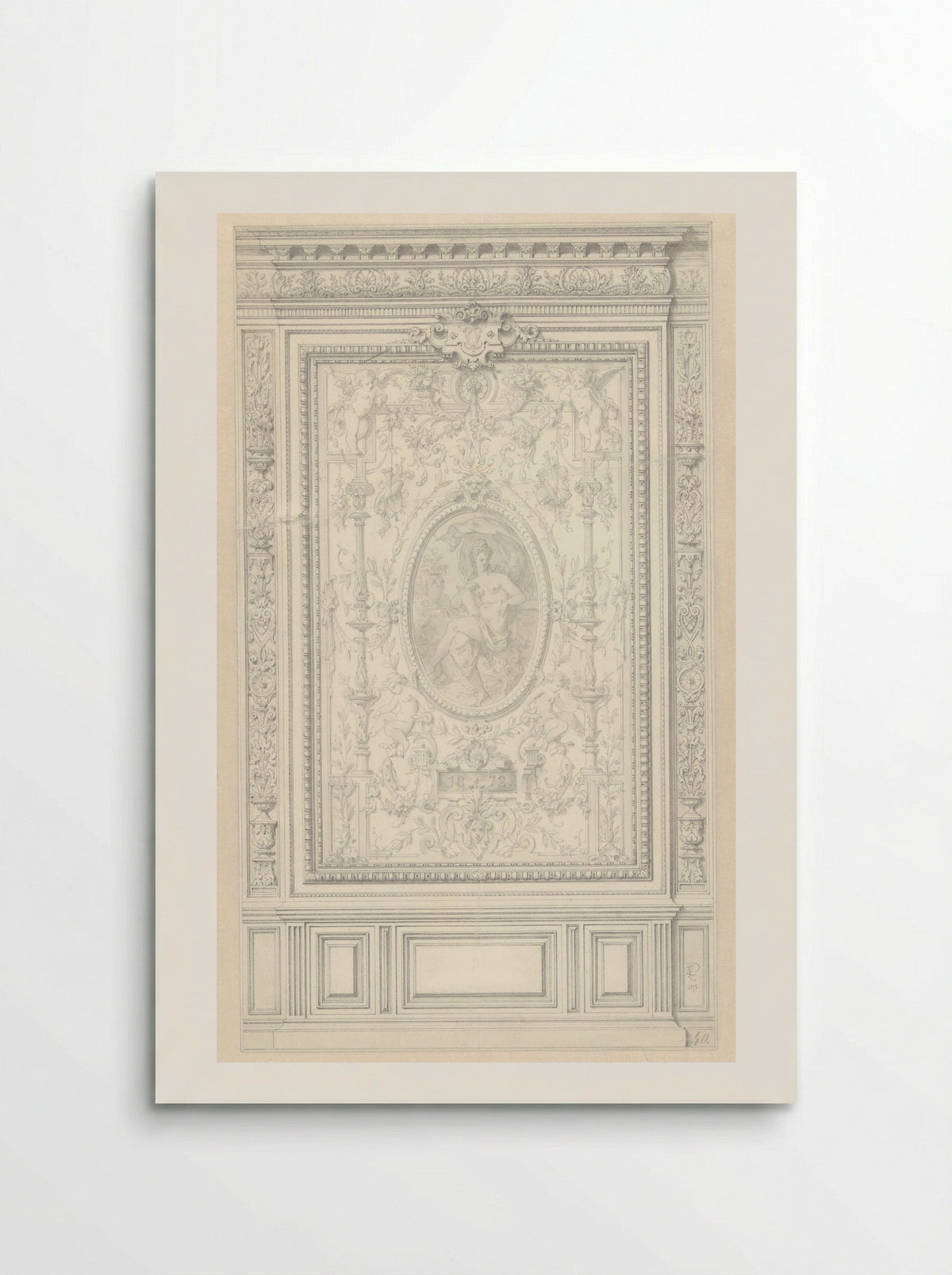 Decorative Panel (Design for Interior Wall) - Alexandre Eugène Prignot - Poster