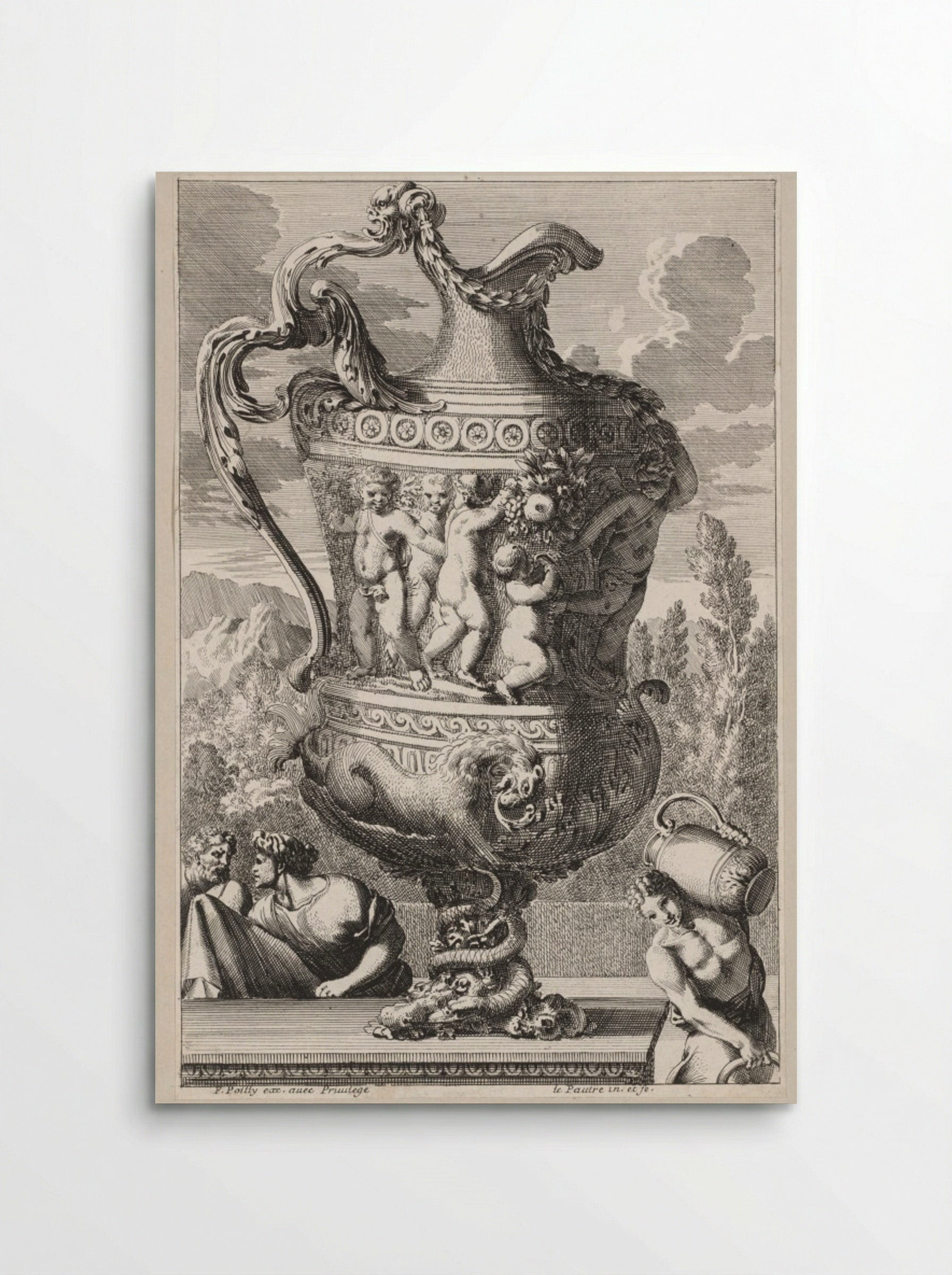 Decorative Urn - Jean Le Pautre - Poster