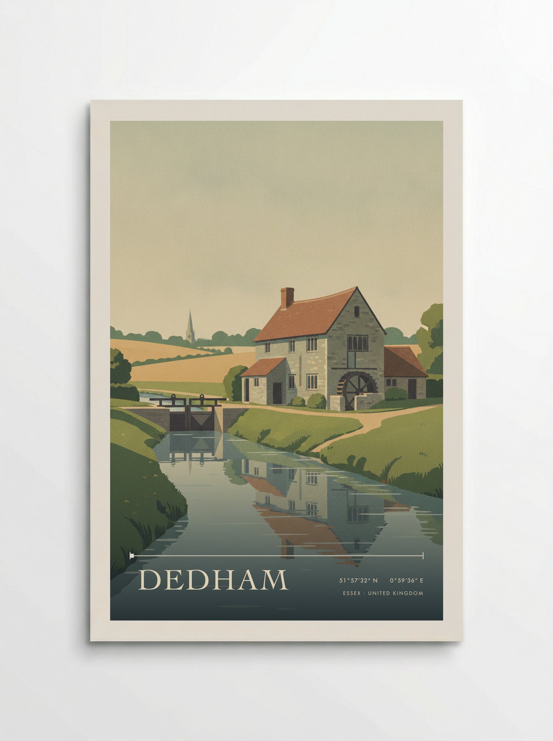 Dedham Essex United Kingdom Travel Poster - Poster