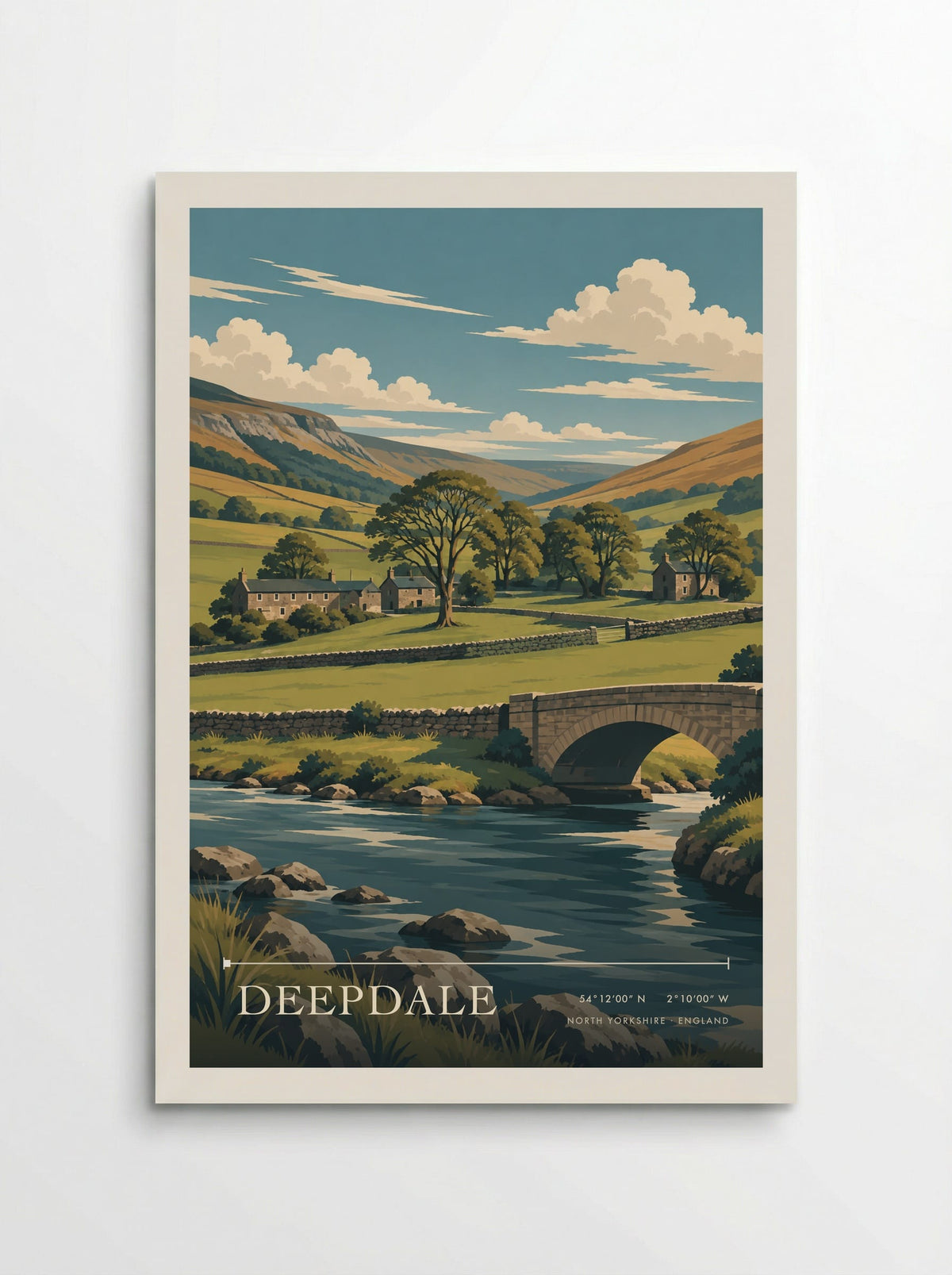 Deepdale, North Yorkshire | Travel Poster - Poster