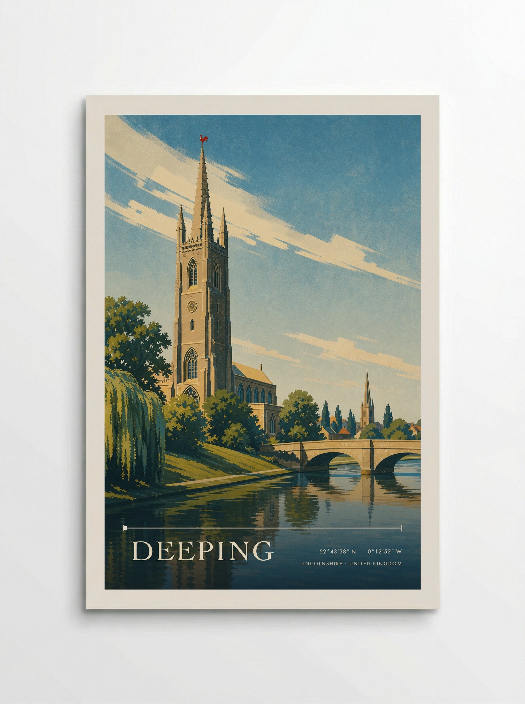 Deeping Lincolnshire United Kingdom Travel Poster - Poster