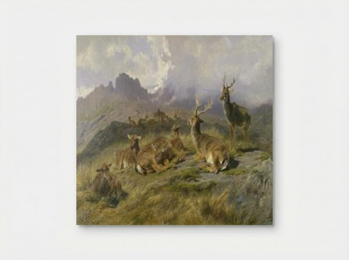 Deer in the Highlands - Rosa Bonheur - Poster