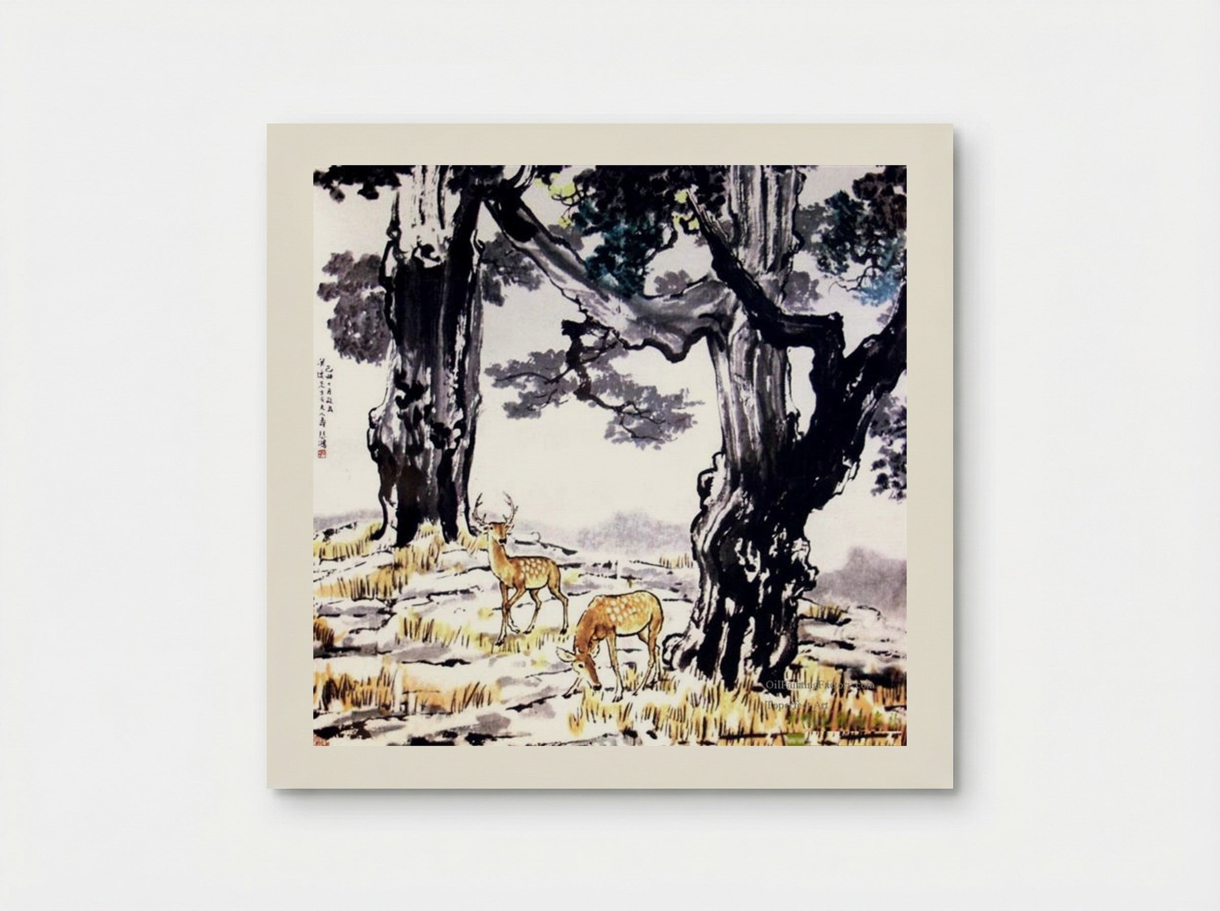 Deer - Xu Beihong - Poster