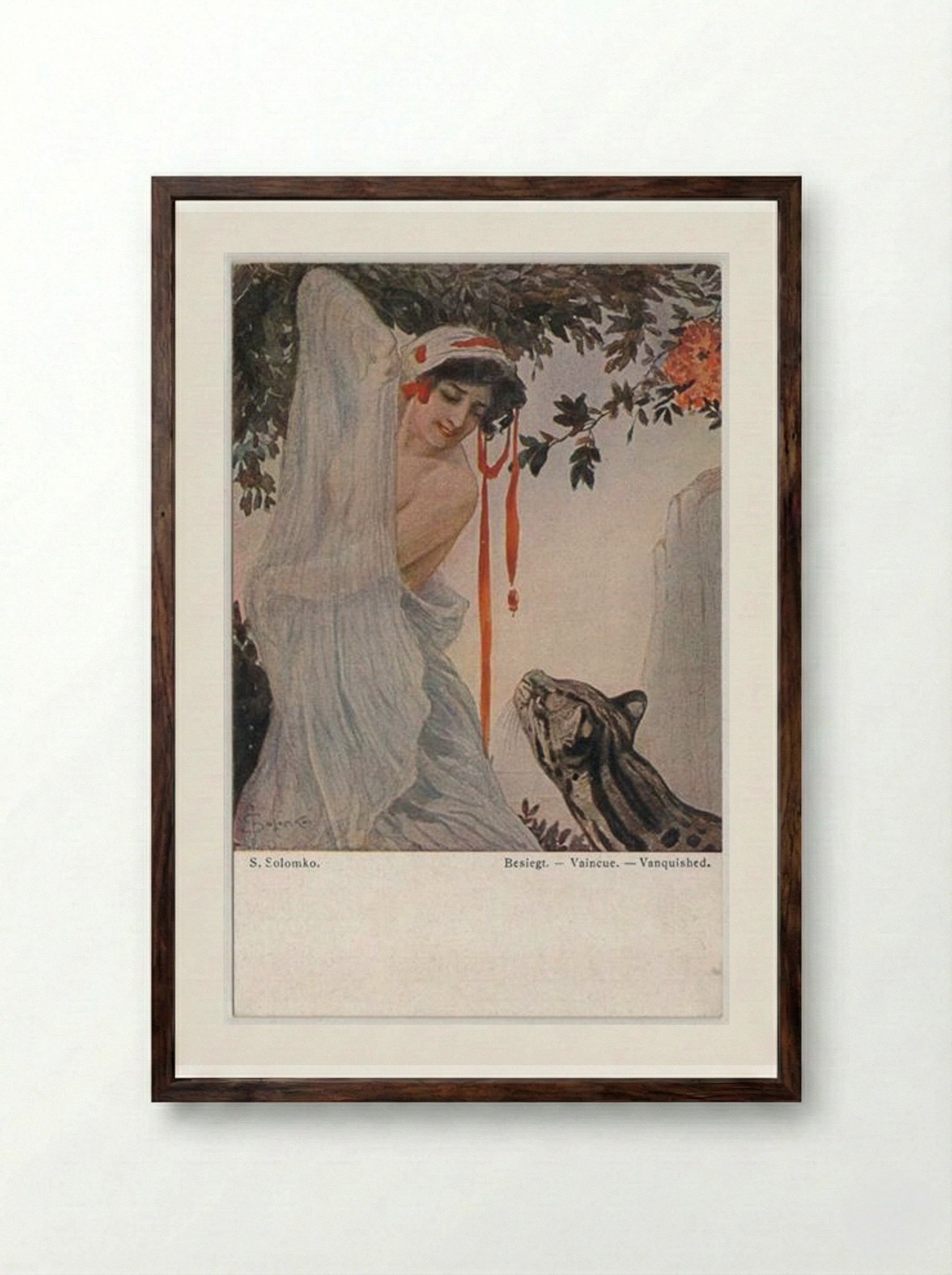 Defeated - Sergey Solomko - Framed Print Dark Wood