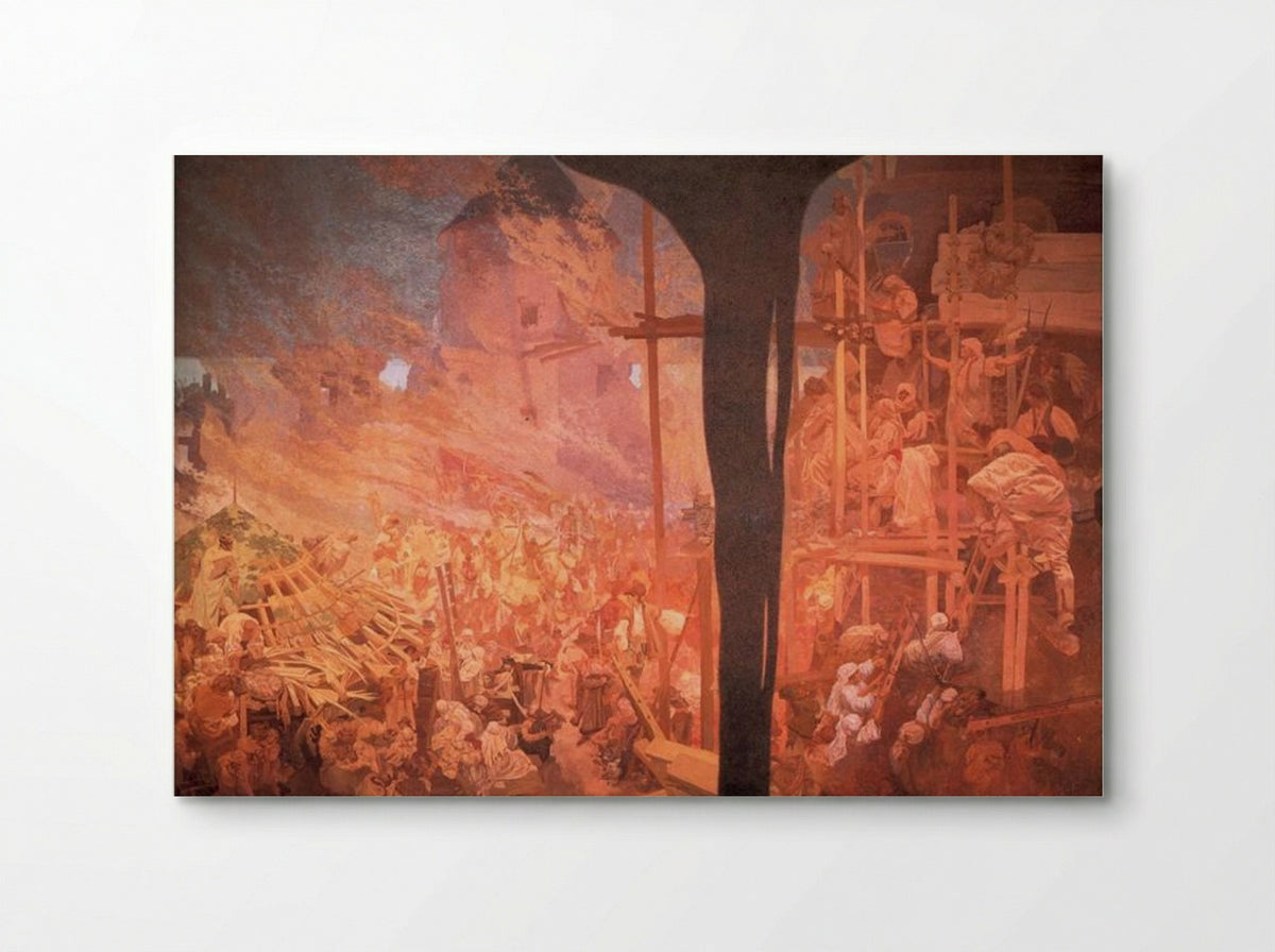 Defense of Sziget against the Turks - Alphonse Mucha - Poster