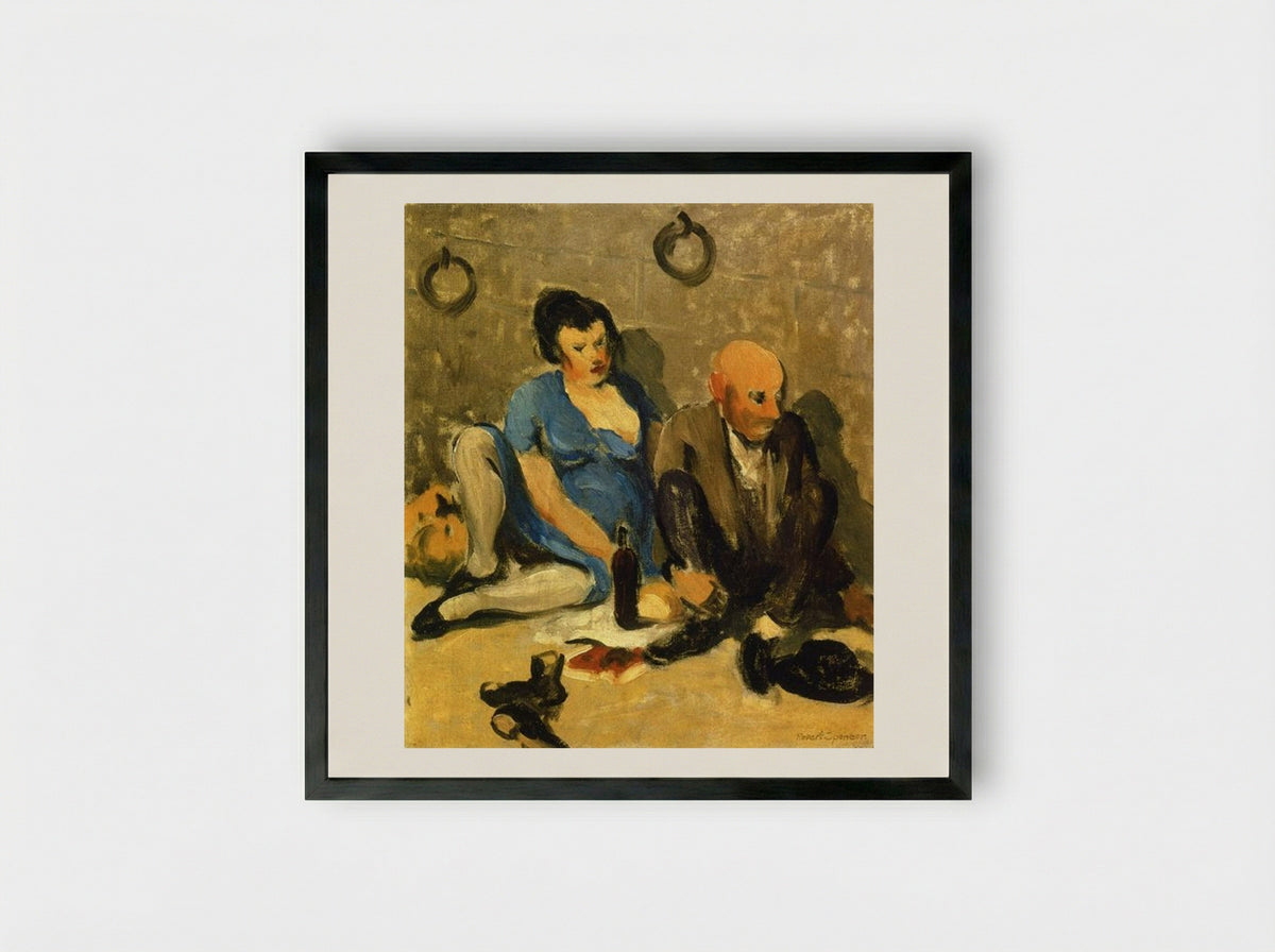 Dejeuner - Robert Spencer - Framed Print Black