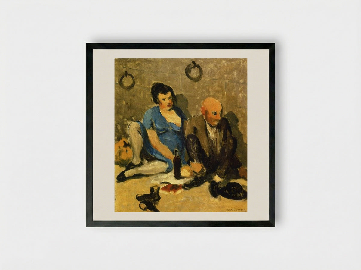 Dejeuner - Robert Spencer - Framed Print Black