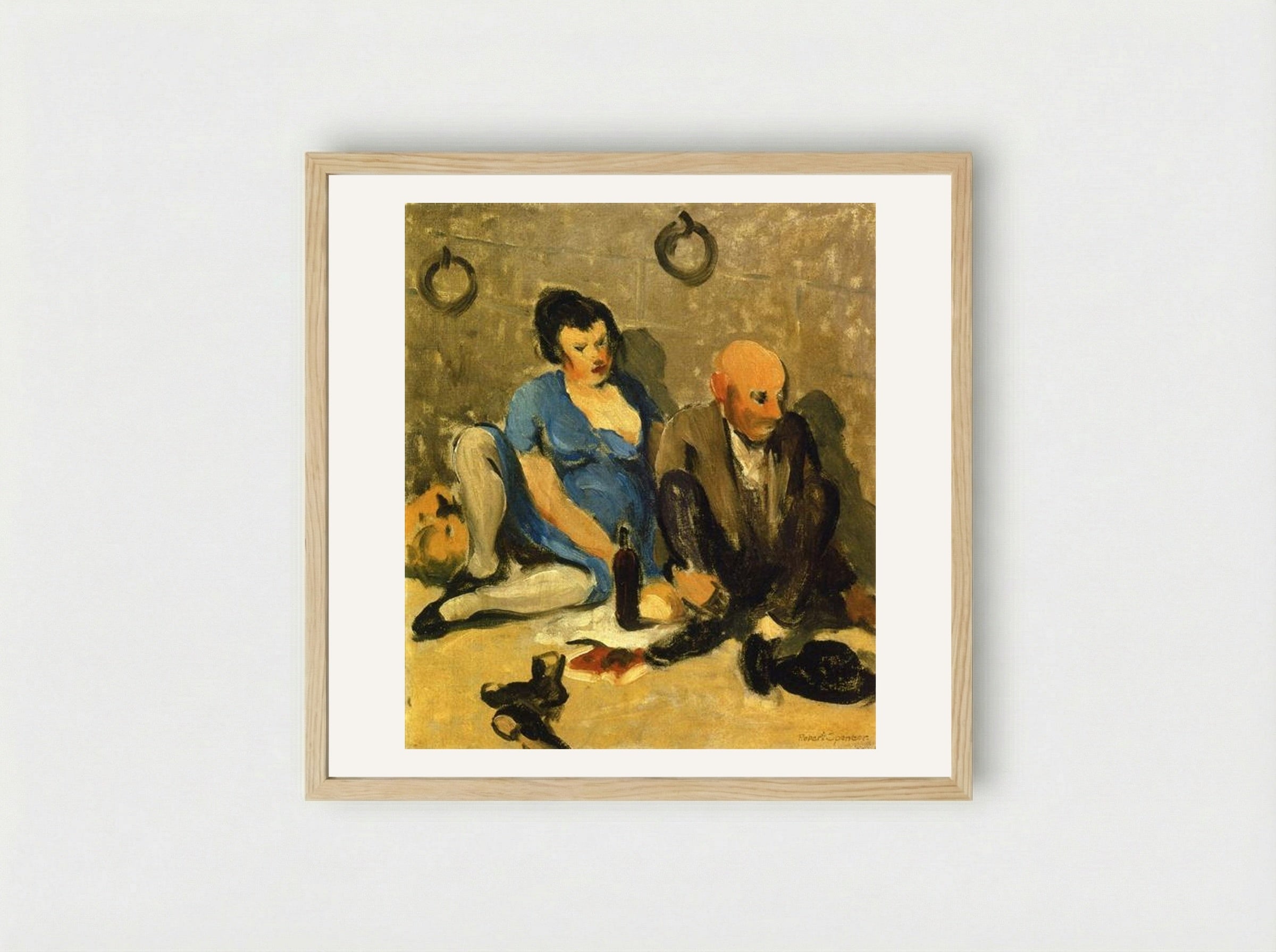 Dejeuner - Robert Spencer - Framed Print Wood