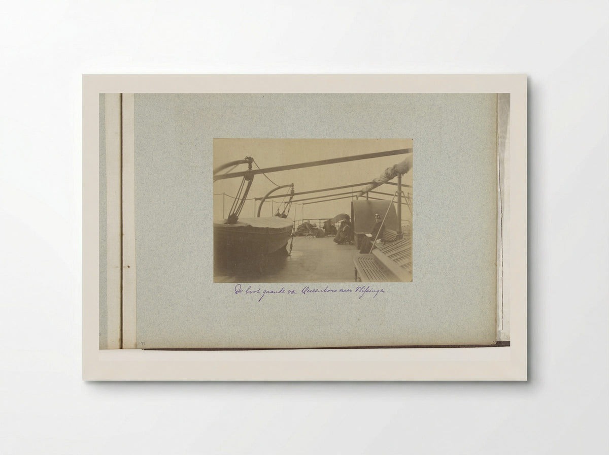 Dek van de boot tussen Queensborough en Vlissingen - Henry Pauw van Wieldrecht - Poster