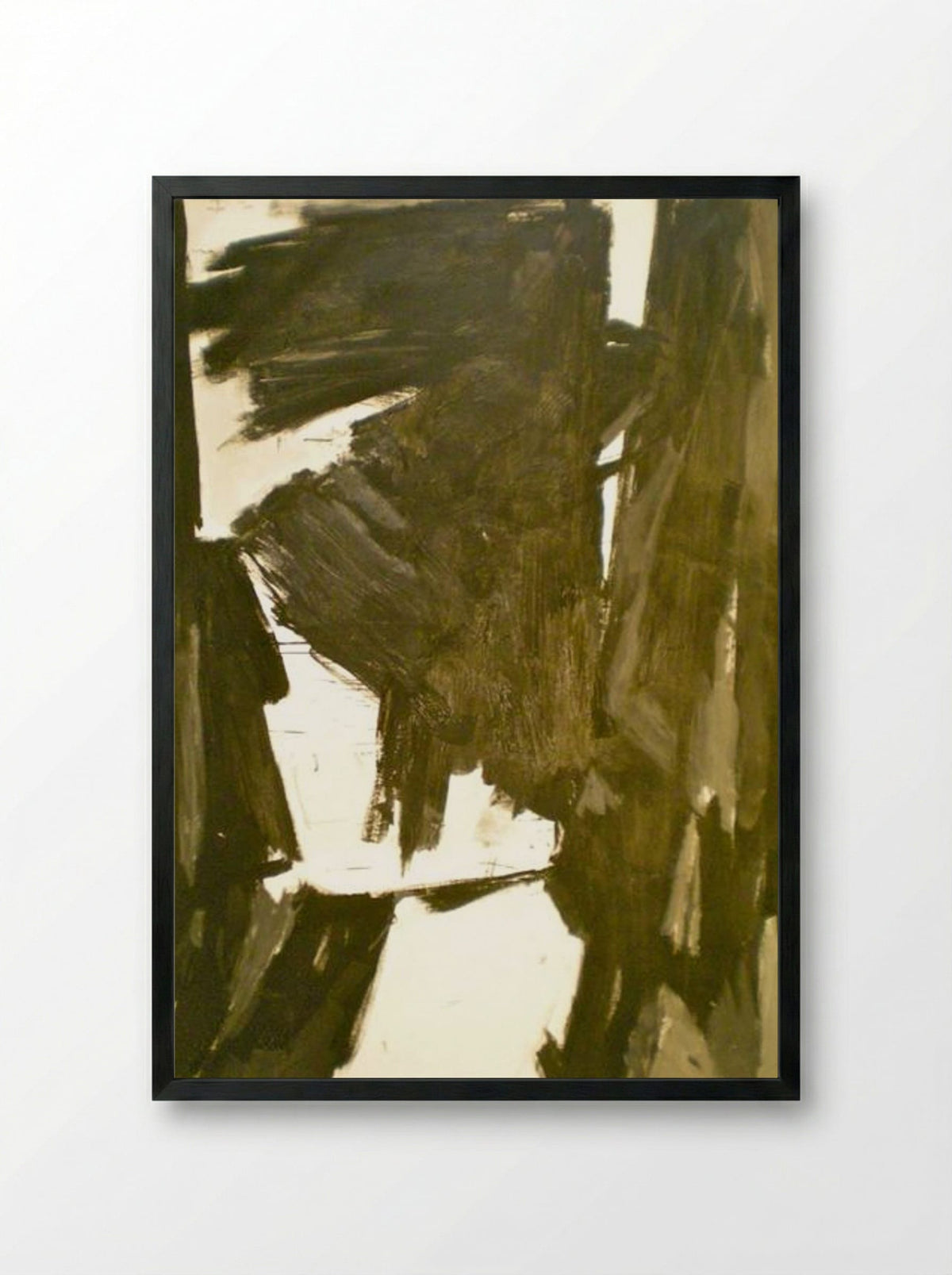 Delaware Gap - Franz Kline - Framed Print Black