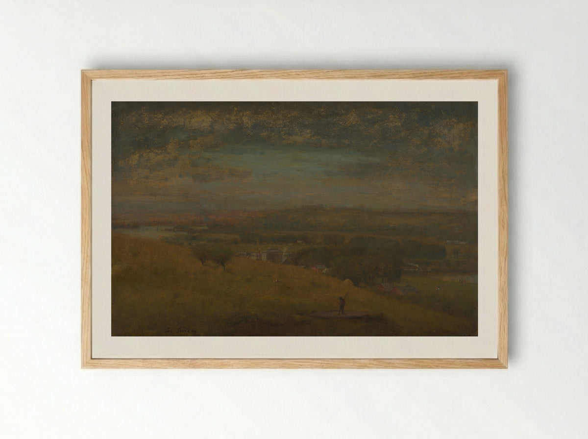 Delaware Valley - George Inness - Framed Print Wood
