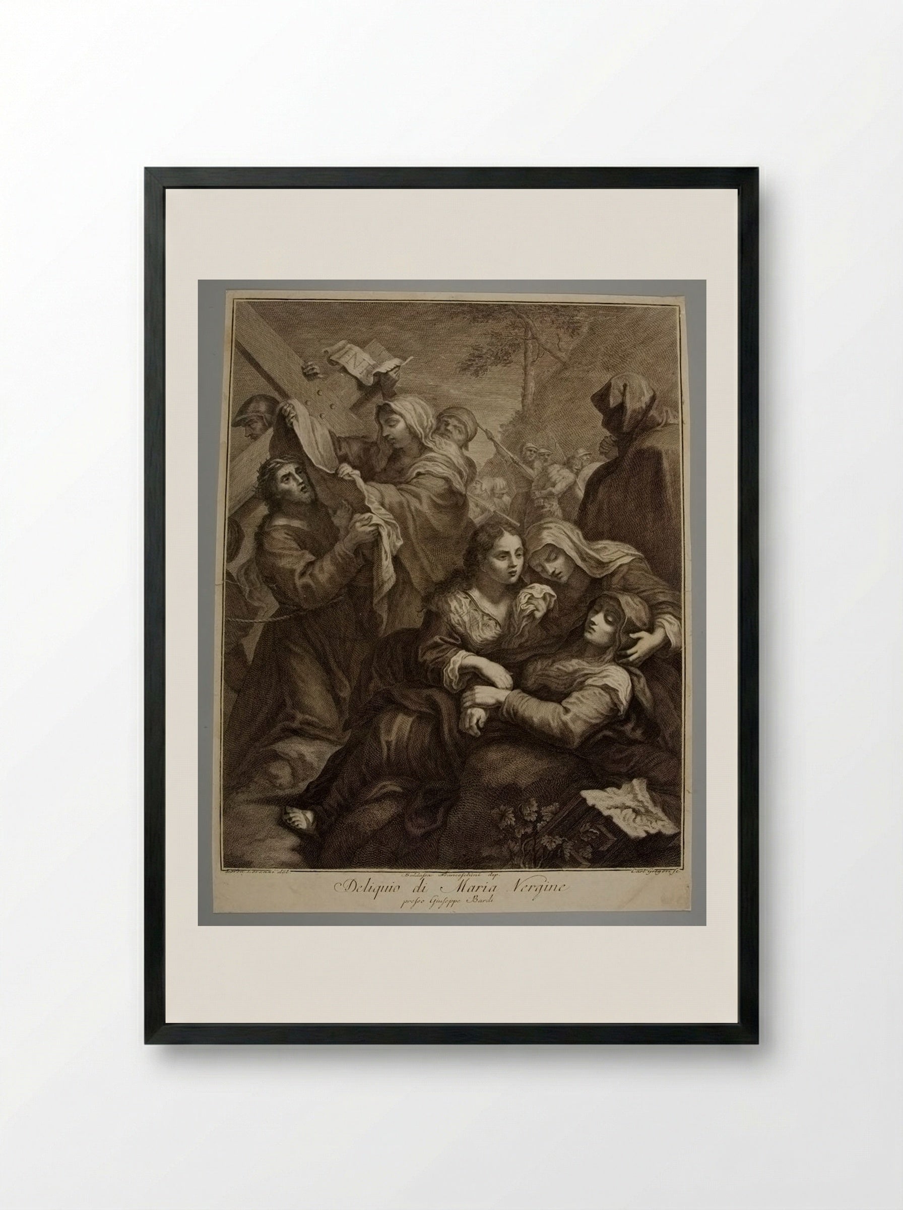 Deliquio di Maria Vergine - Carlo Gregori - Framed Print Black