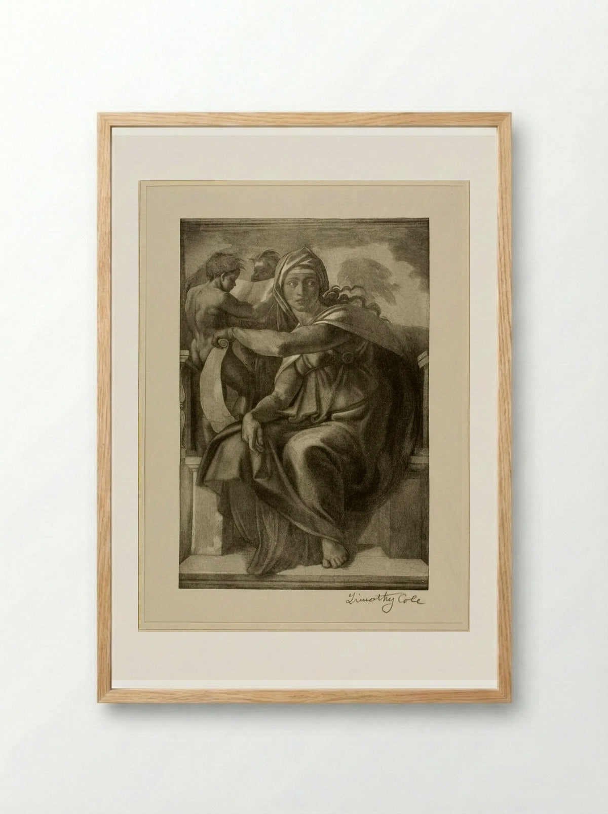 Delphian Sibyl - Timothy Cole - Framed Print Wood
