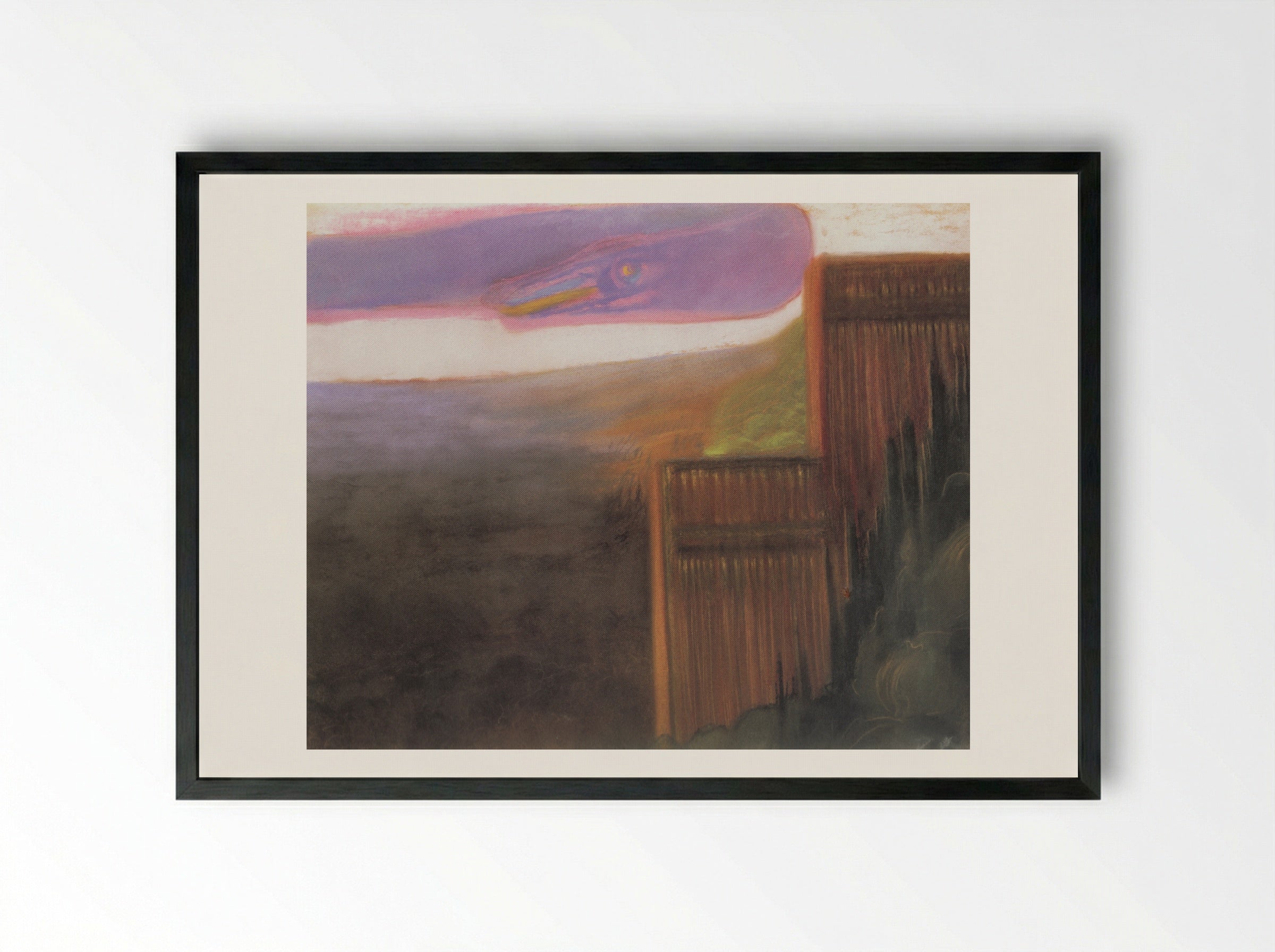 Deluge (III) - Mikalojus Konstantinas Čiurlionis - Framed Print Black
