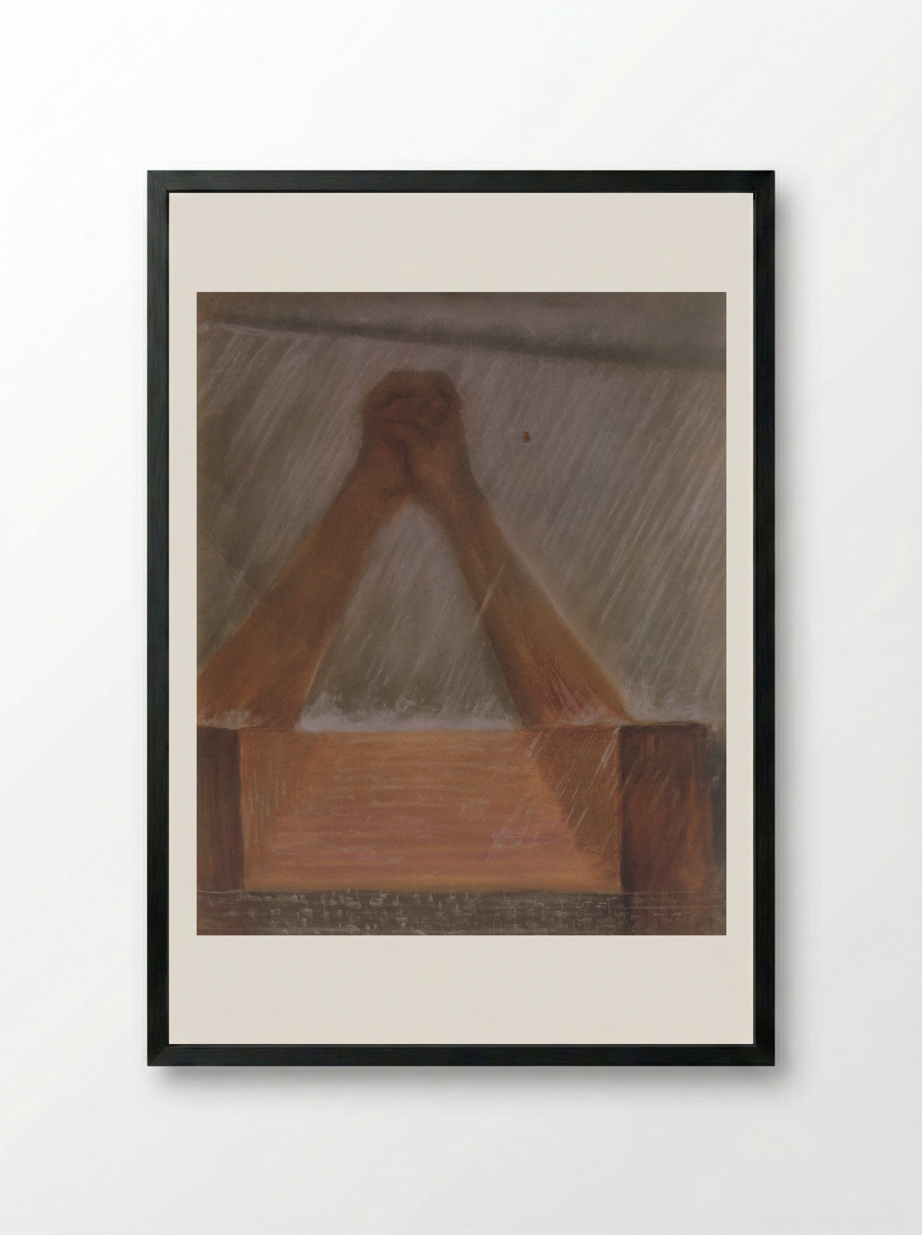 Deluge (IV) - Mikalojus Konstantinas Čiurlionis - Framed Print Black