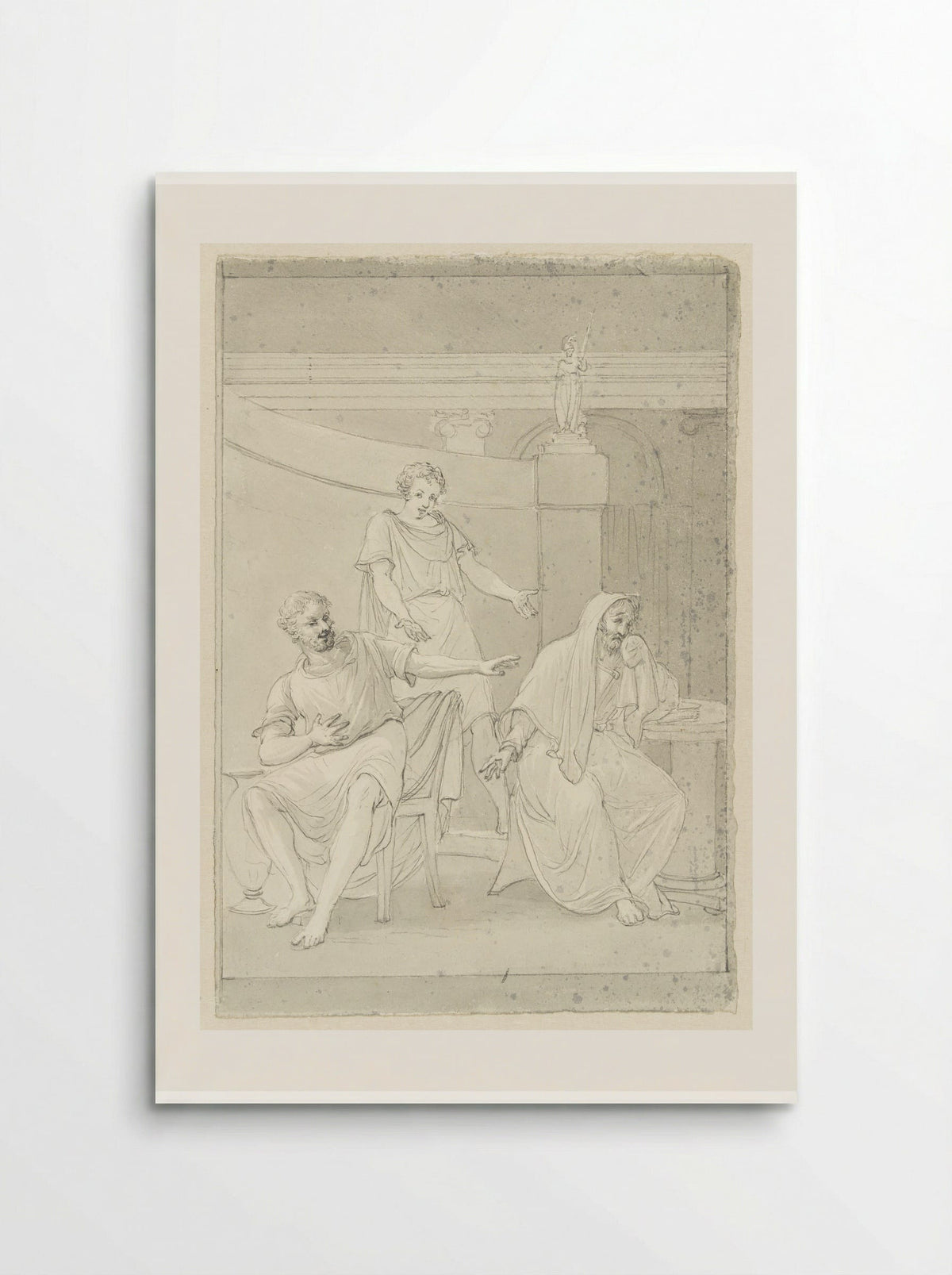 Democritus and Heraclitus - Pieter Bartholomeusz. Barbiers - Poster