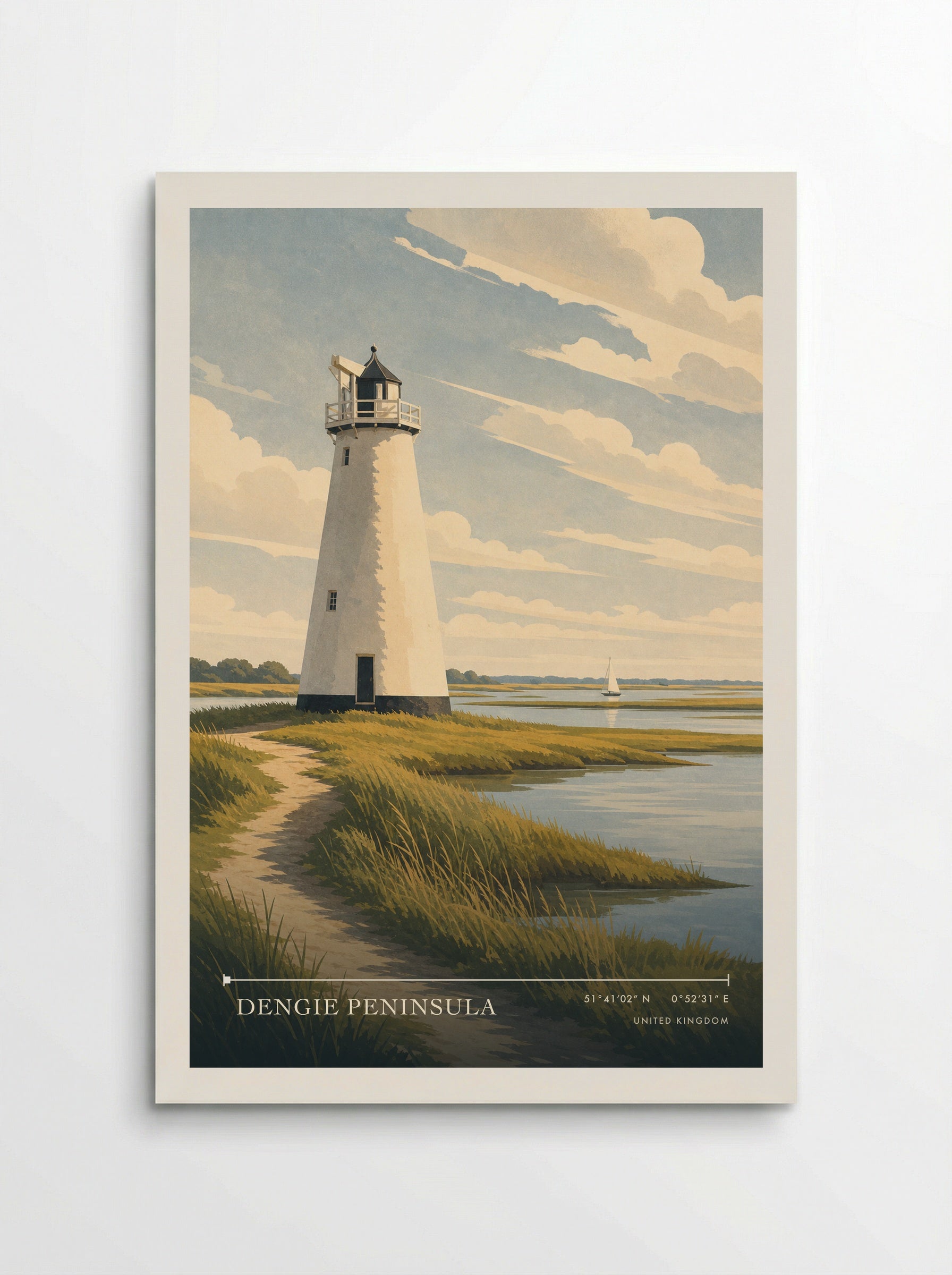 Dengie Peninsula United Kingdom Travel Poster - Poster