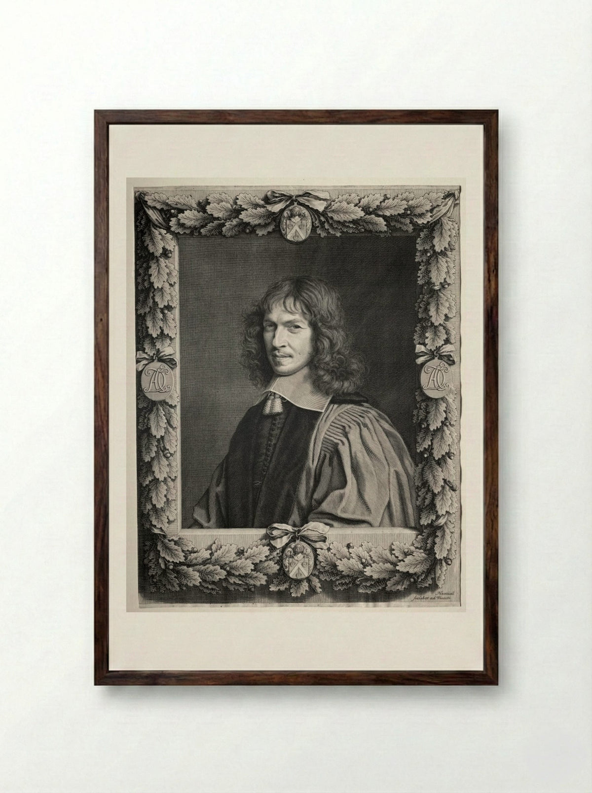 Denis Talon - Robert Nanteuil - Framed Print Dark Wood