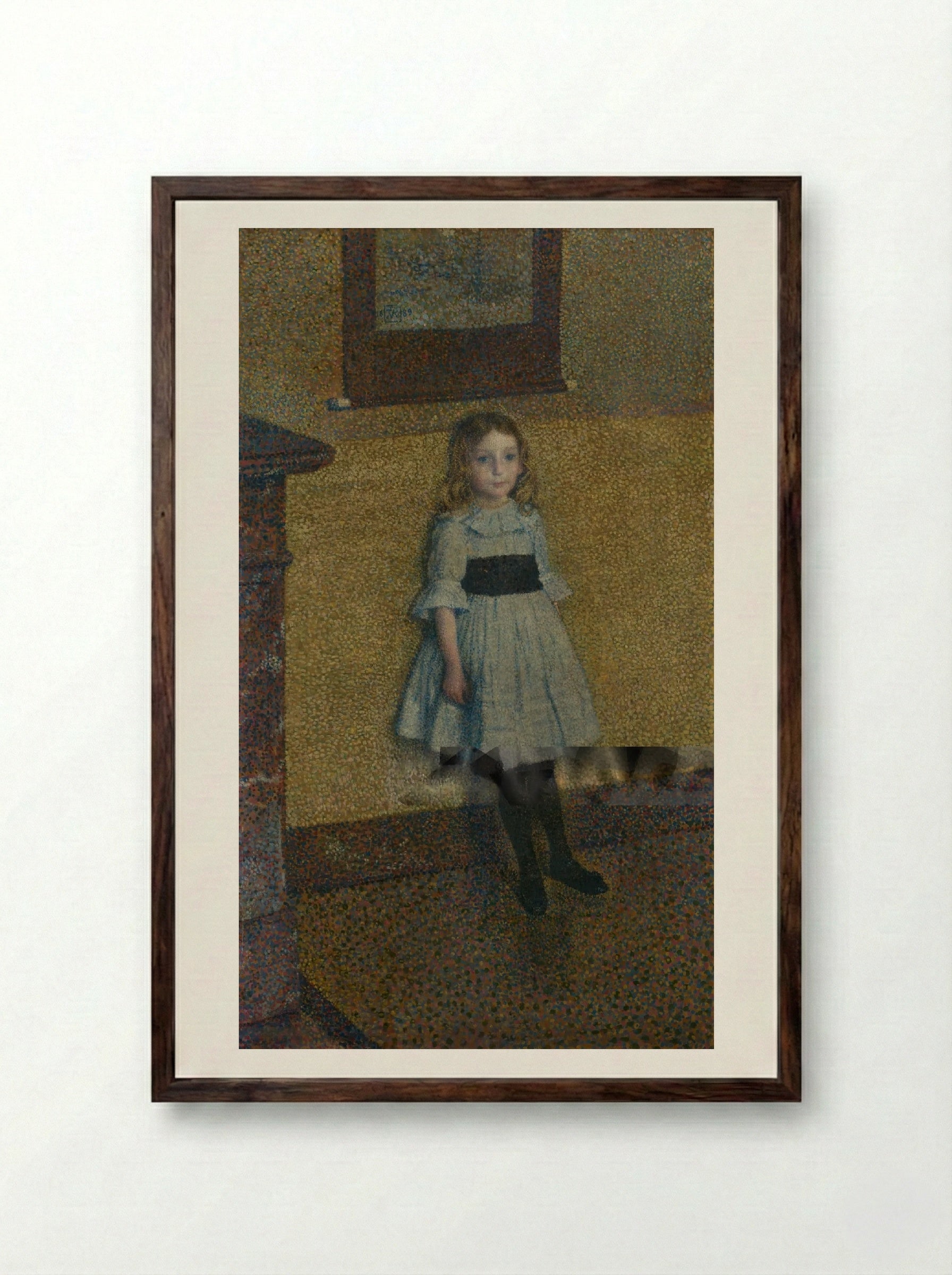 Denise Maréchal - Théo van Rysselberghe - Framed Print Dark Wood