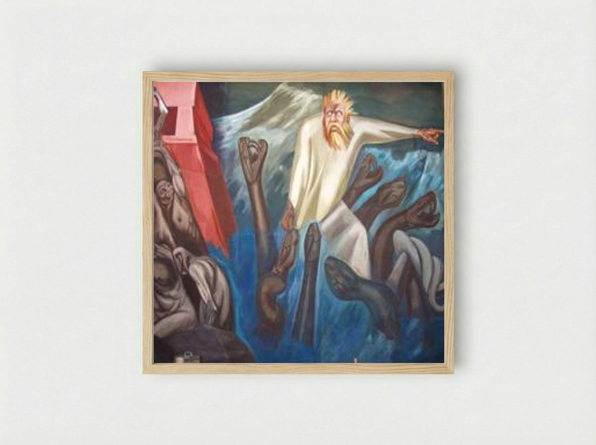 Departure of Quetzalcoatl (The Epic of American Civilization) - José Clemente Orozco - Framed Print Wood