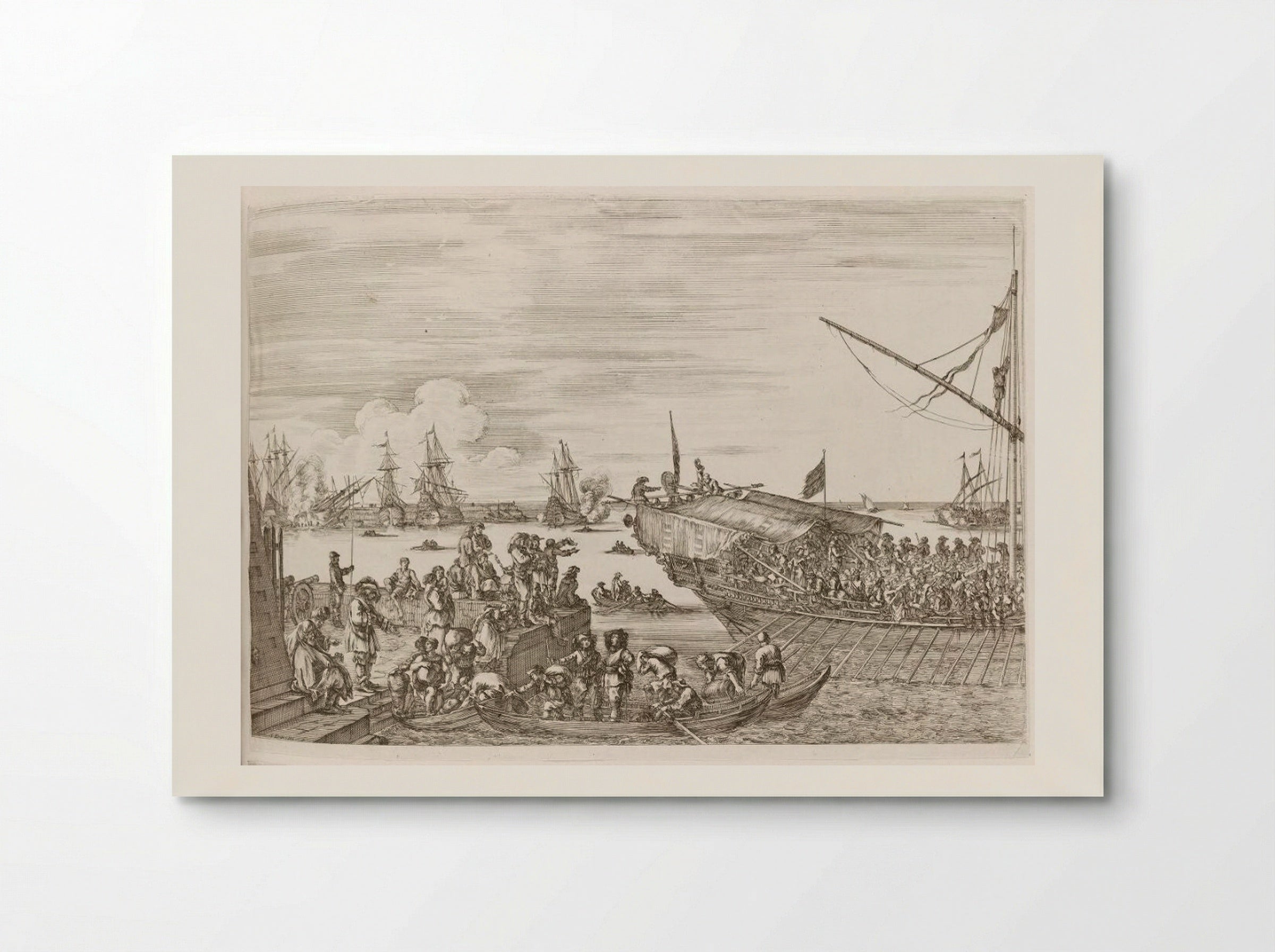 Departure of a Galley Ship - Stefano Della Bella - Poster