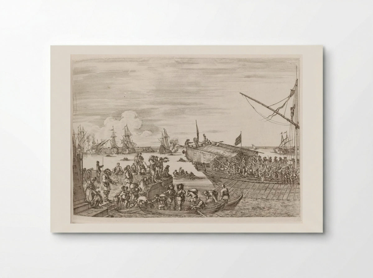 Departure of a Galley Ship - Stefano Della Bella - Poster