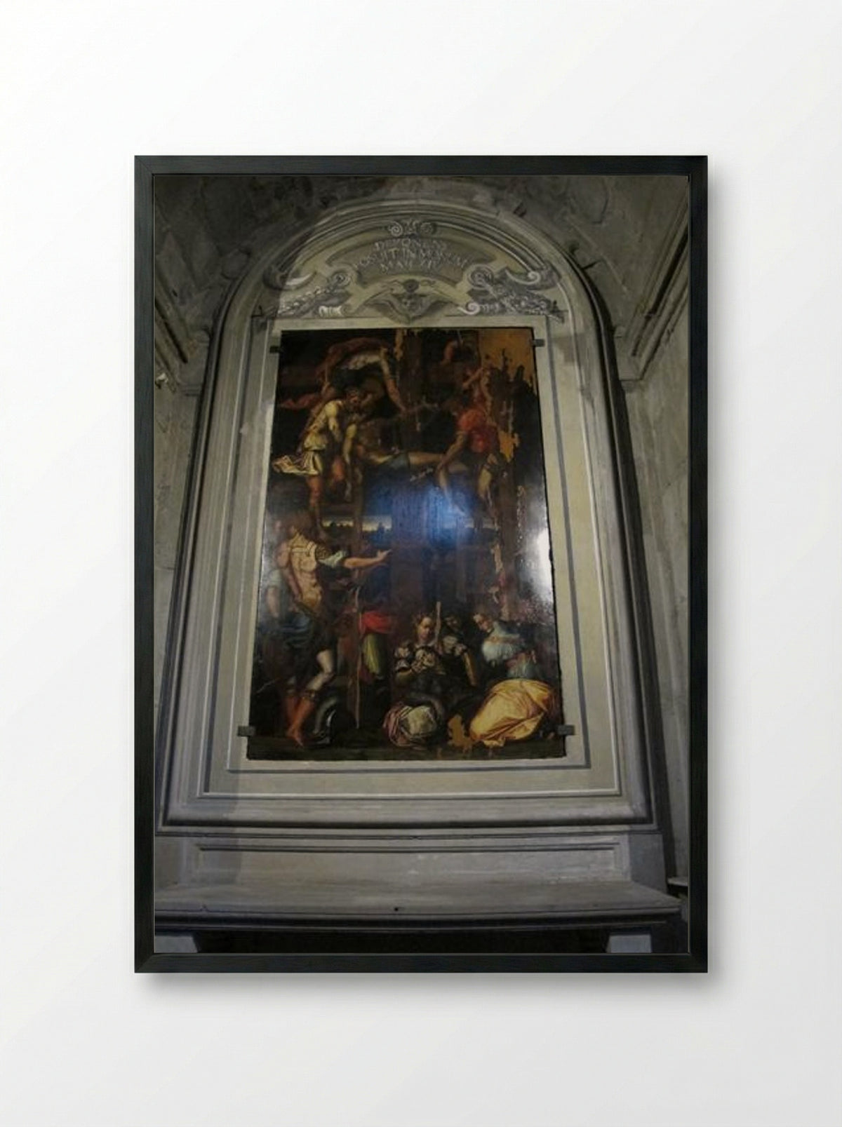 Deposition from the Cross - Giorgio Vasari - Framed Print Black