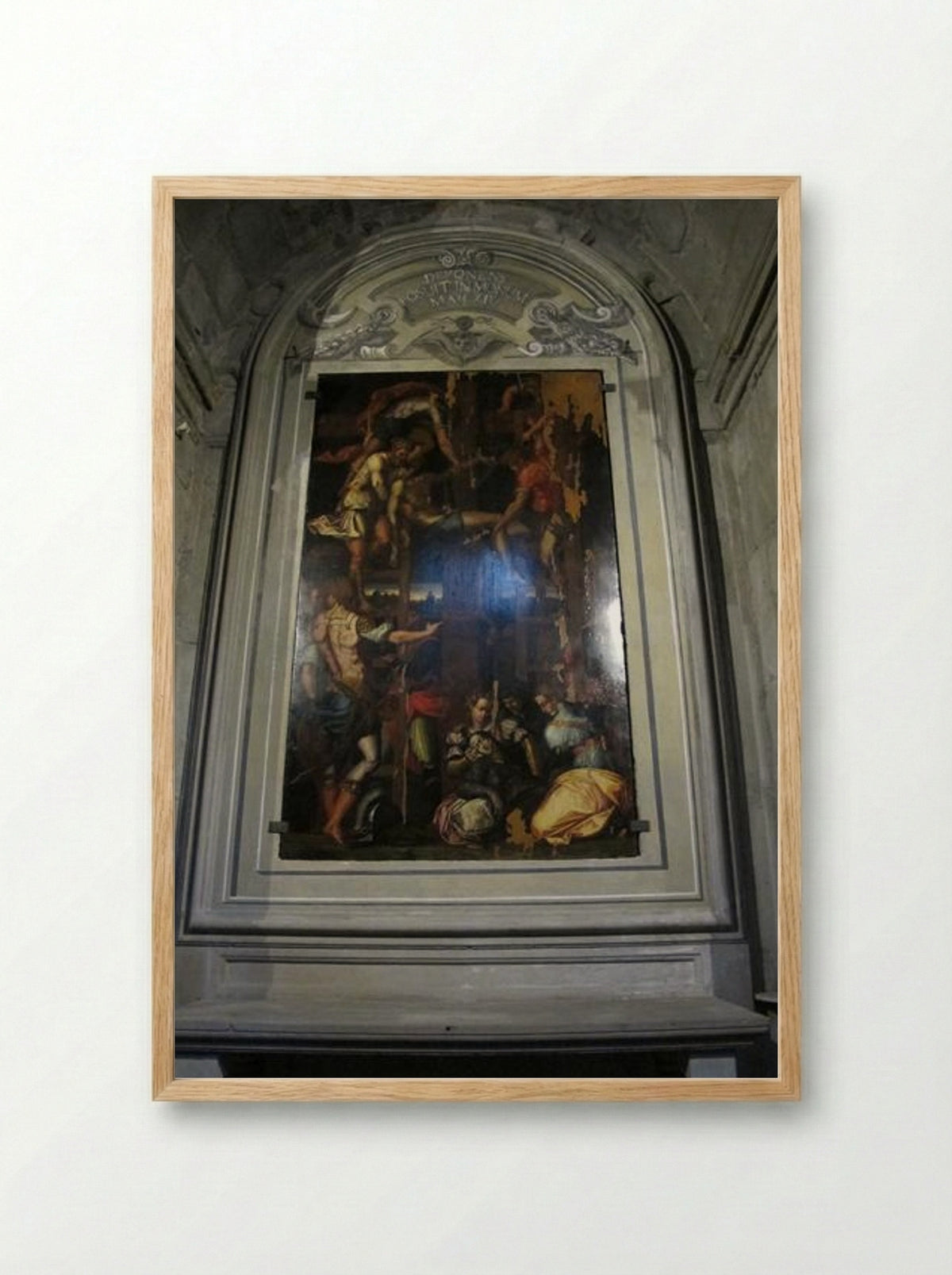 Deposition from the Cross - Giorgio Vasari - Framed Print Wood