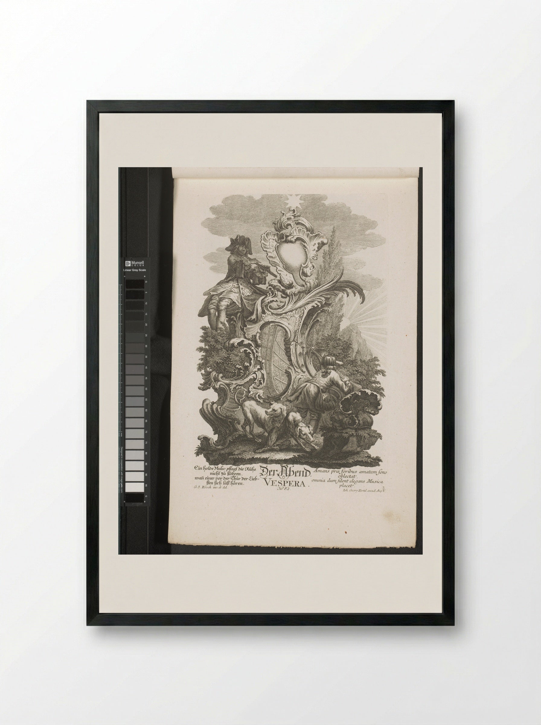 Der Abend (Vespera) - Jakob Wangner - Framed Print Black