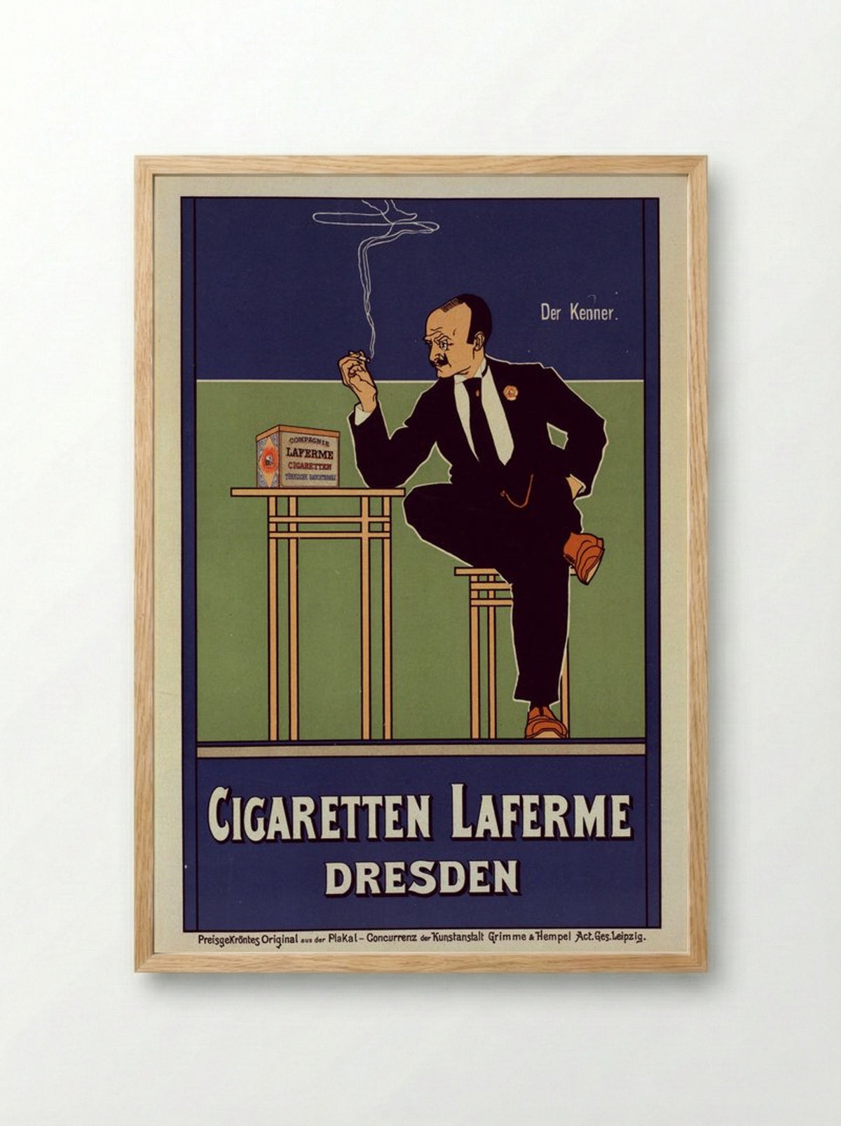Der Kenner - Fritz Rehm - Framed Print Wood