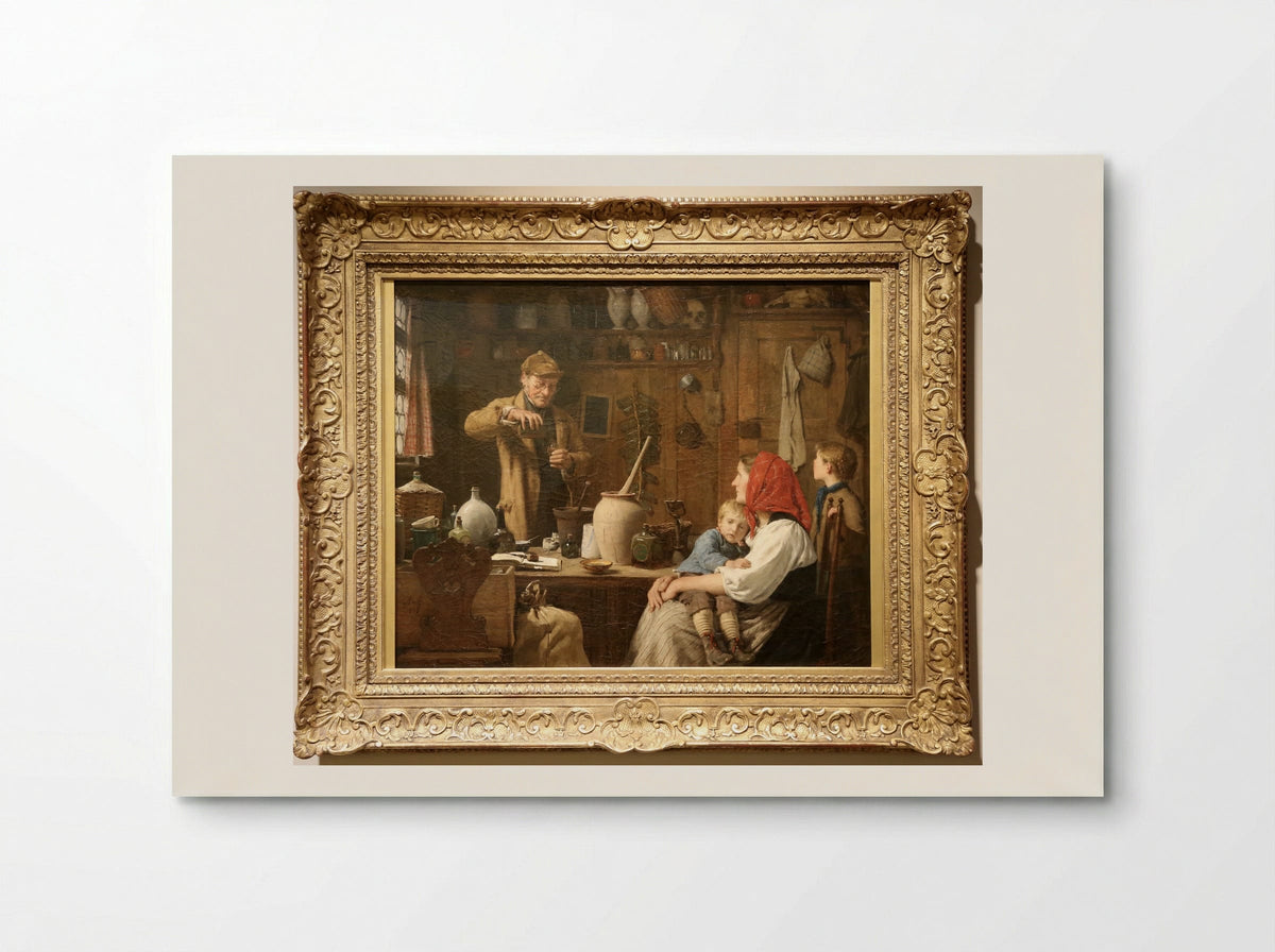Der Quacksalber - Albert Anker - Poster