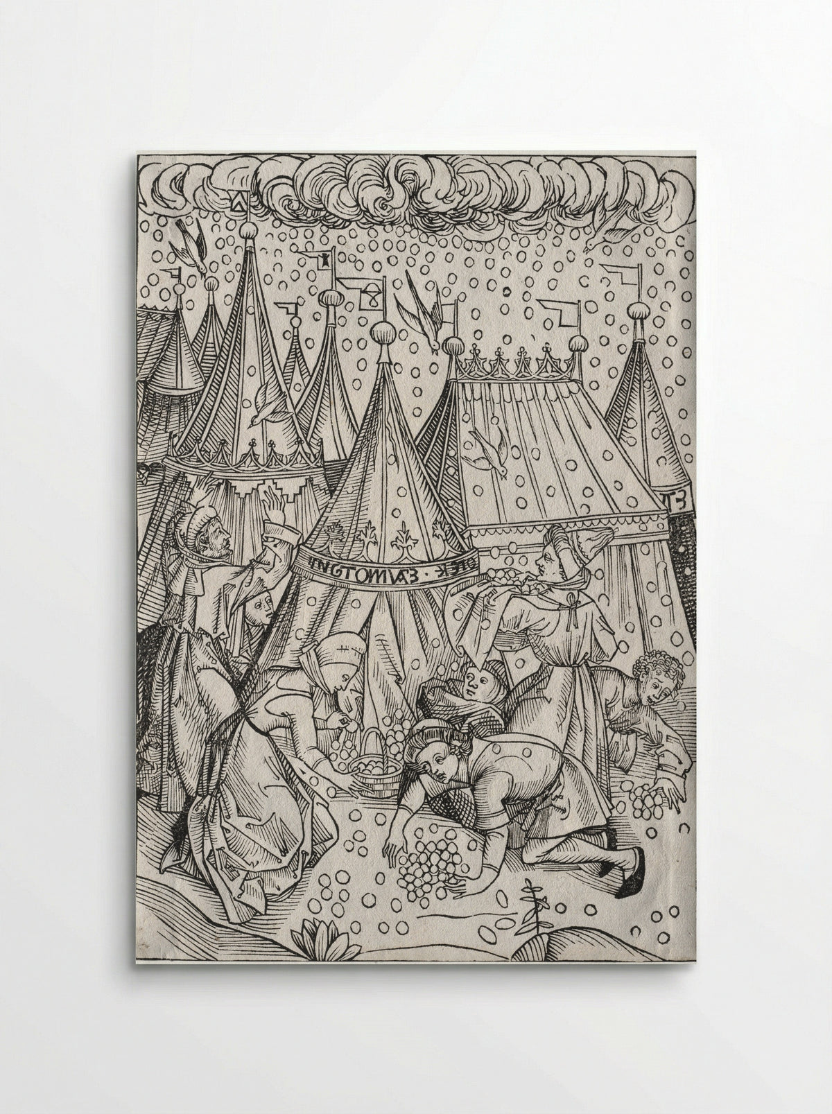 Der Schatzbehalter: Gathering of Manna - Michael Wolgemut - Poster