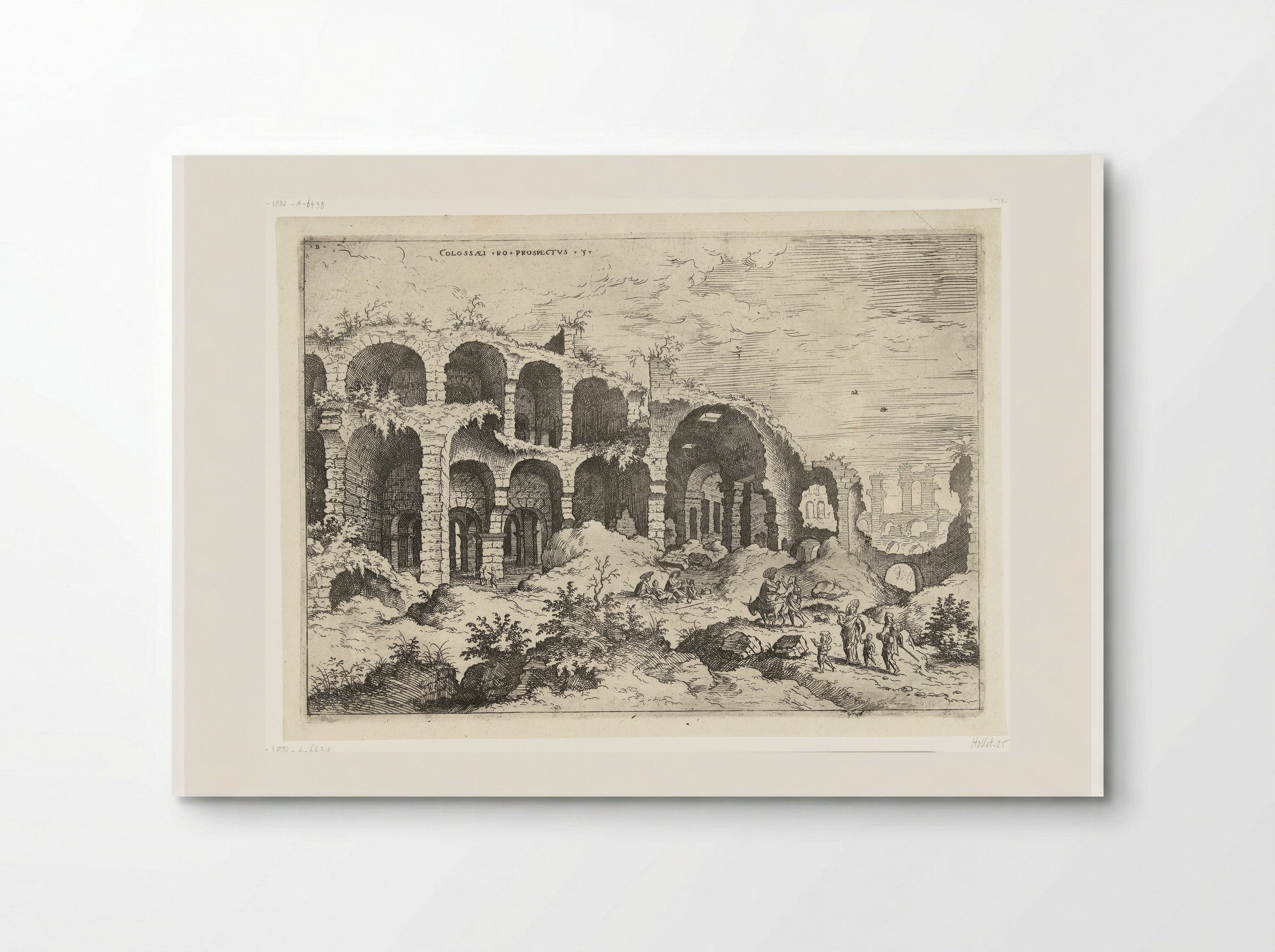 Derde gezicht op het Colosseum te Rome - Hieronymus Cock - Poster