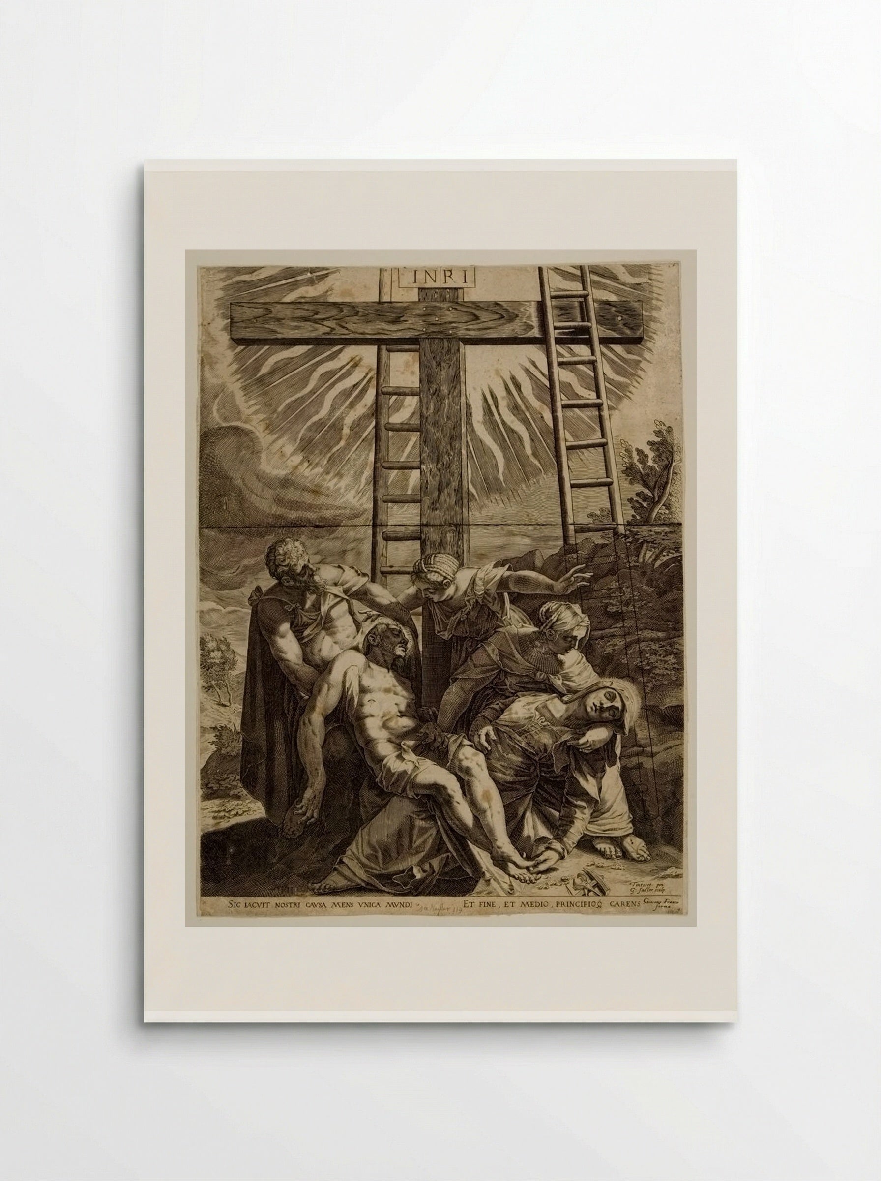 Descent From the Cross - Aegidius Sadeler II - Poster