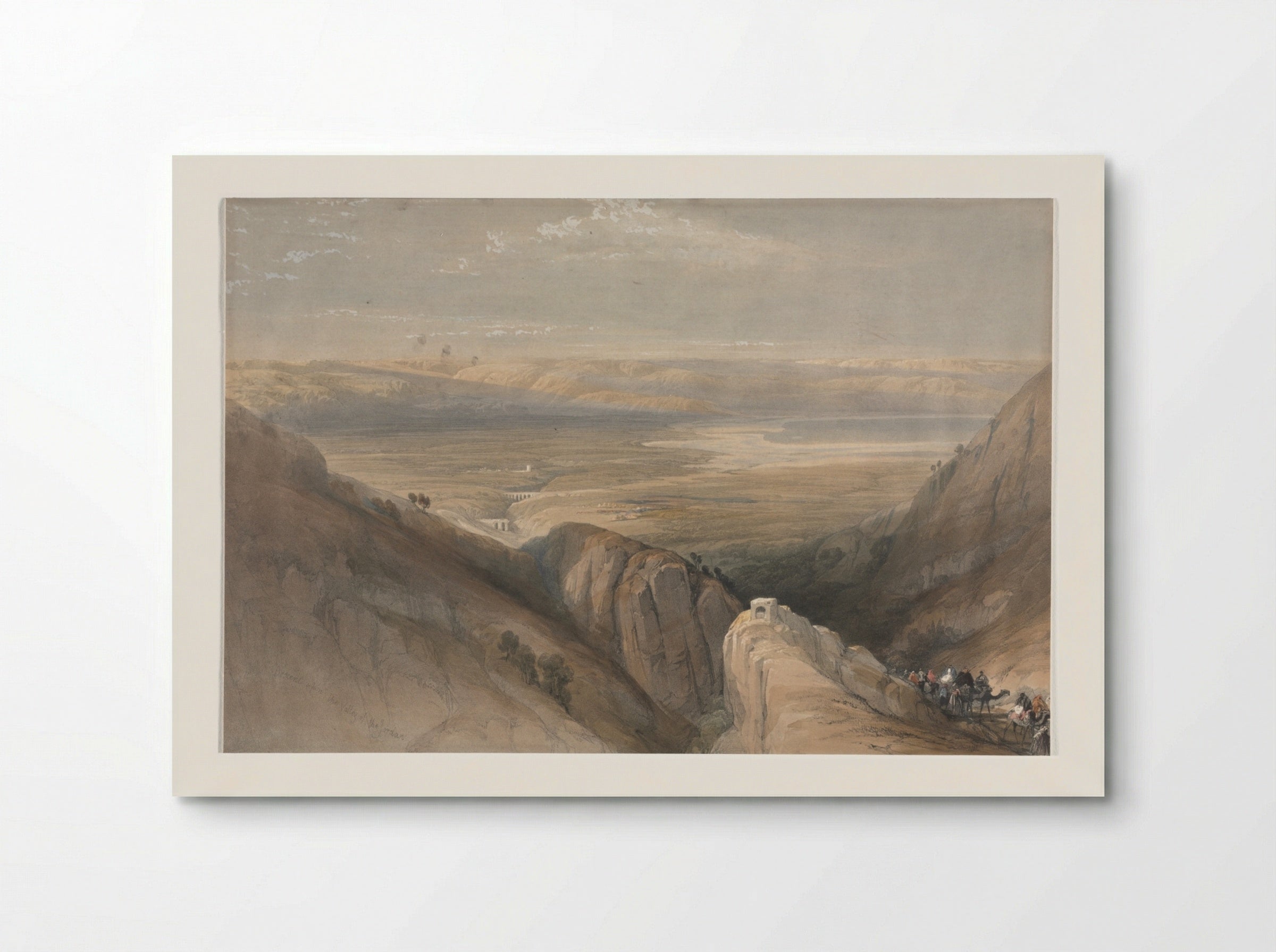Descent from the Valley of the Jordan - David Roberts - Poster