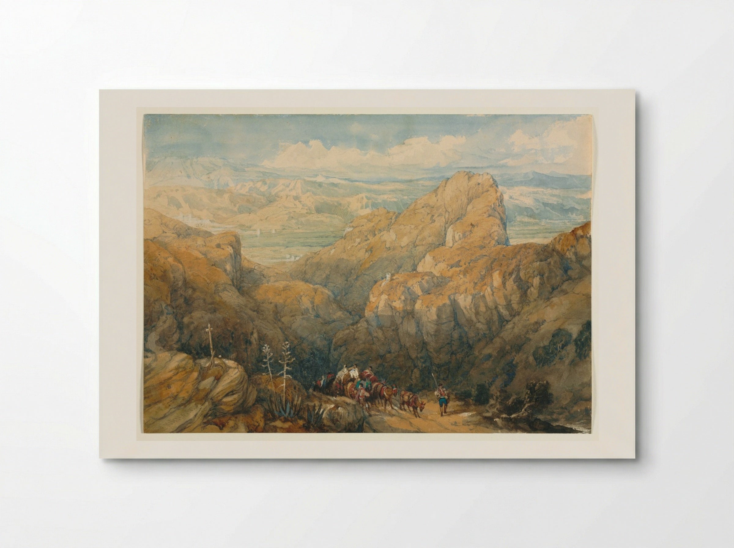 Descent into the Plain of Granada - David Roberts - Poster
