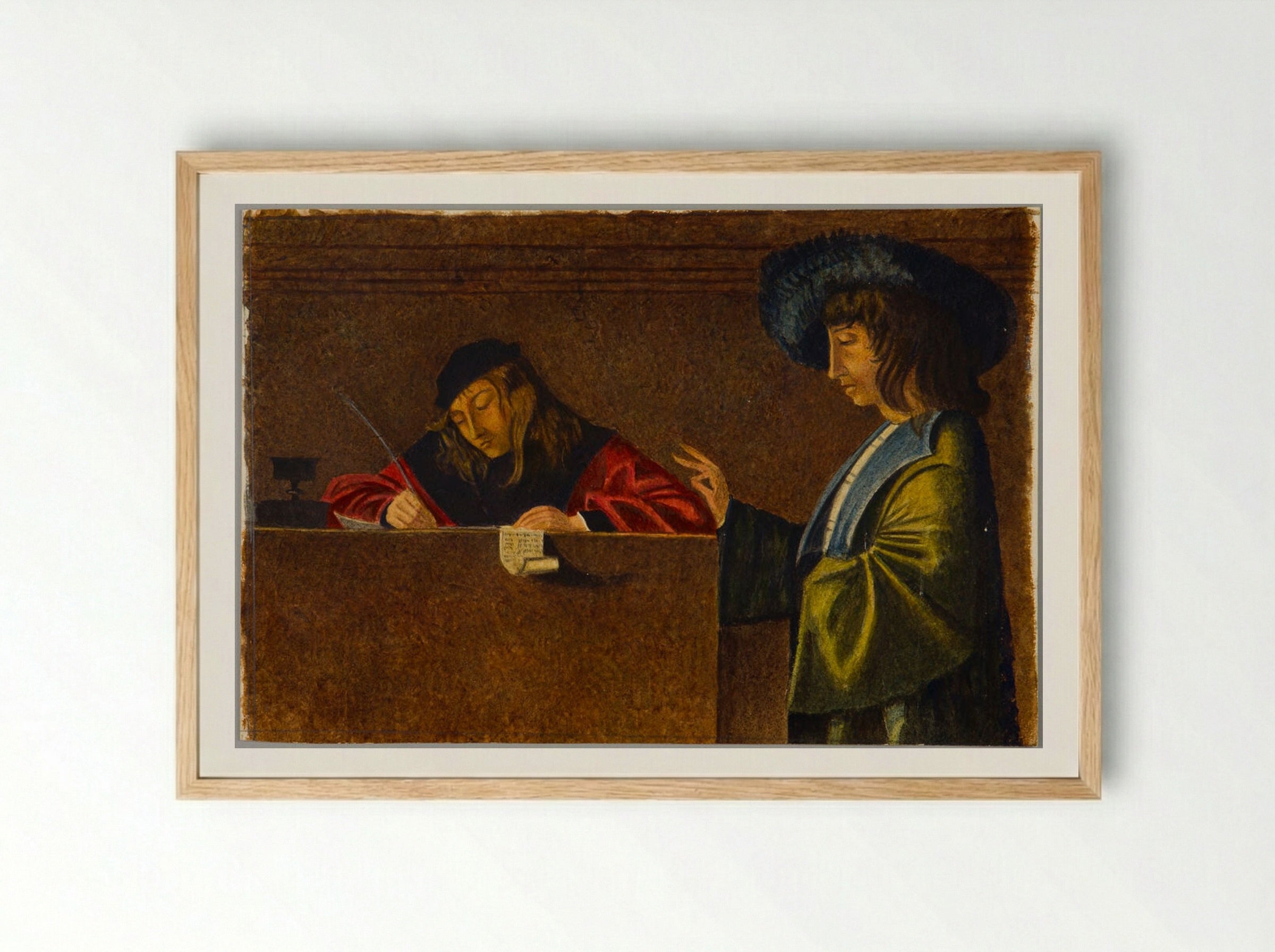 Detail from the Ambassadors Departing, after Carpaccio - Denman Waldo Ross - Framed Print Wood