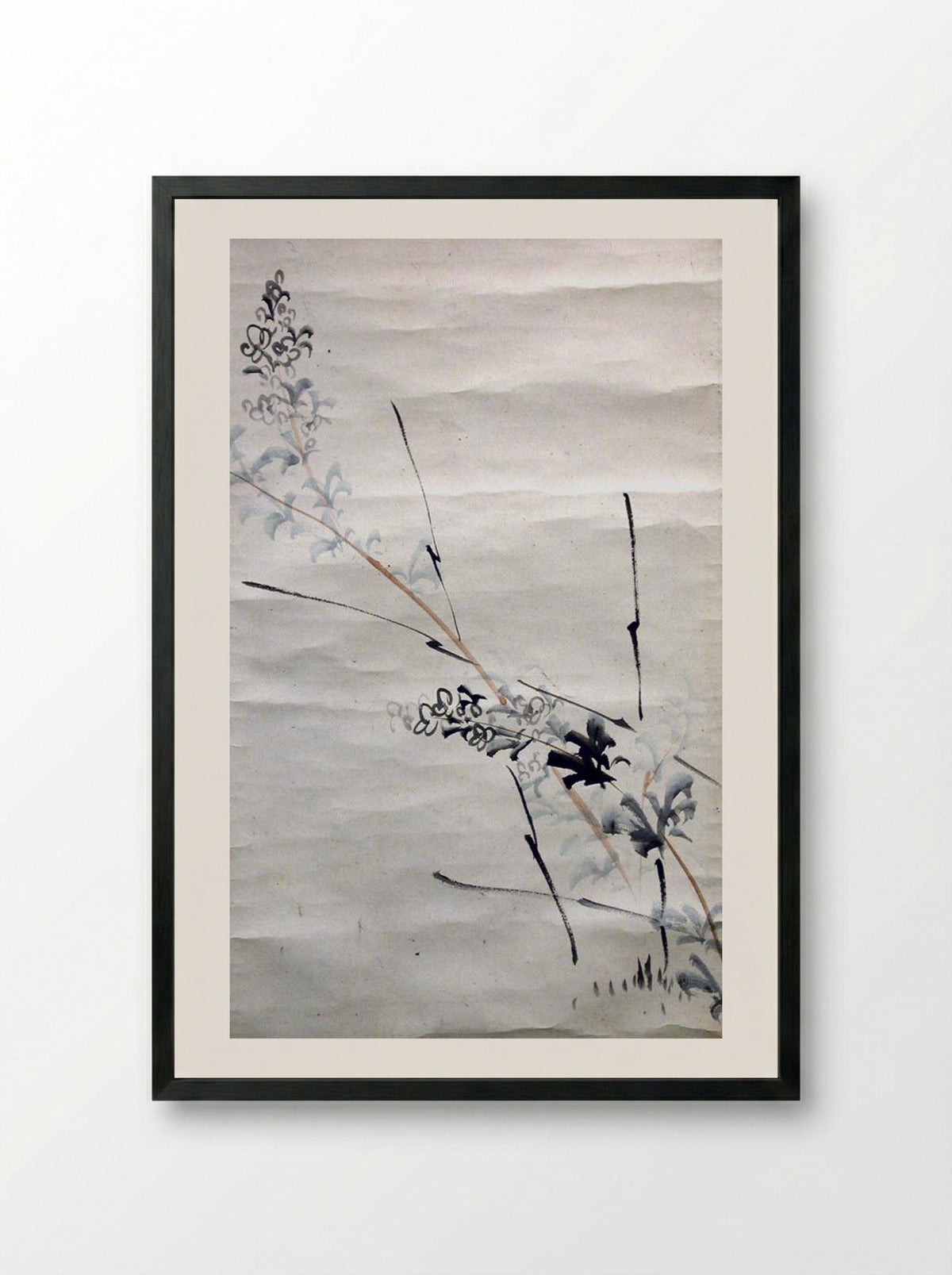 Deutzia Crenata - Ōtagaki Rengetsu - Framed Print Black