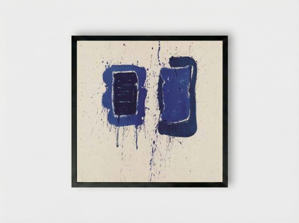 Deux Magots - Sam Francis - Framed Print Black