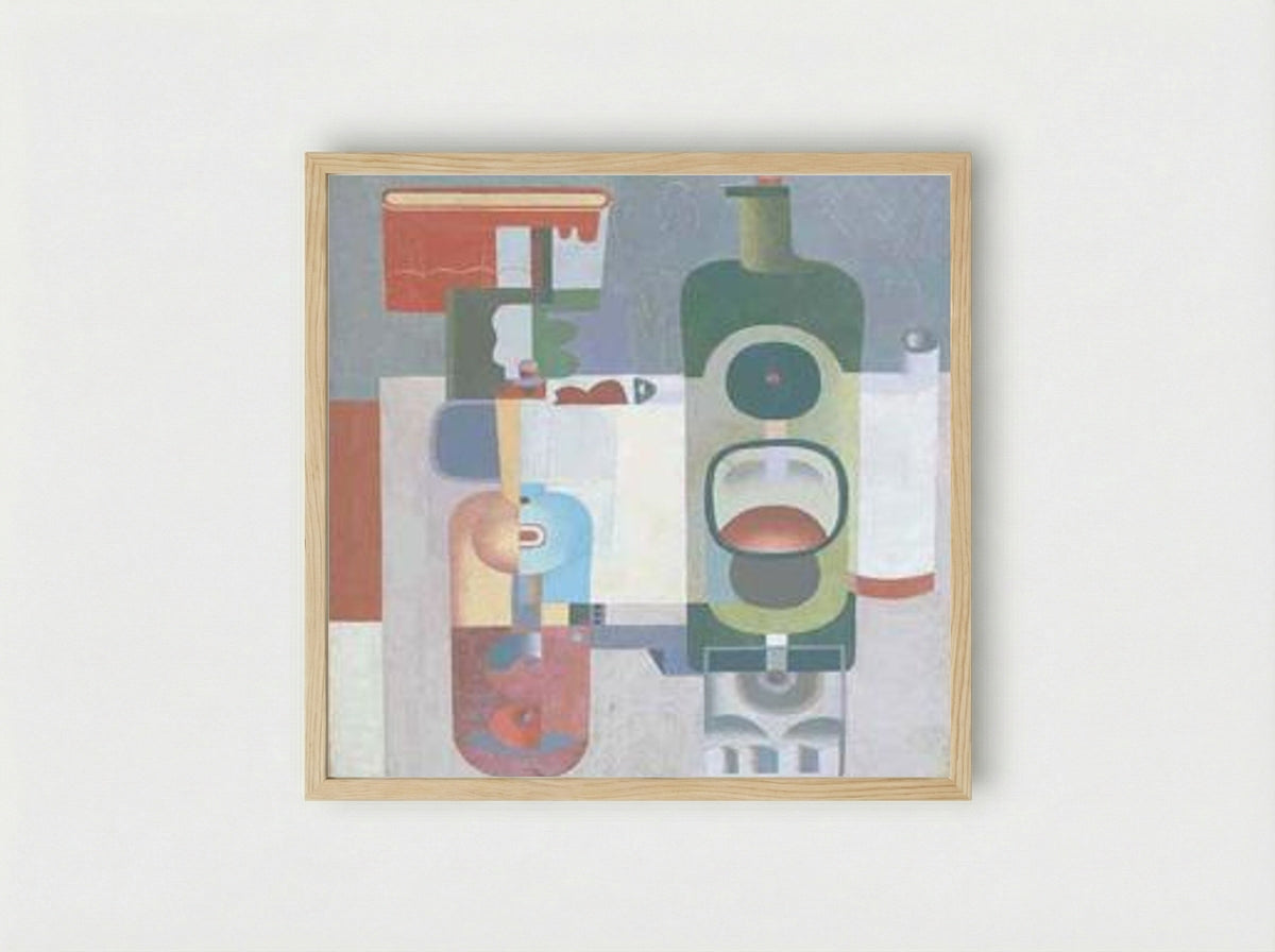 Deux bouteilles - Le Corbusier - Framed Print Wood