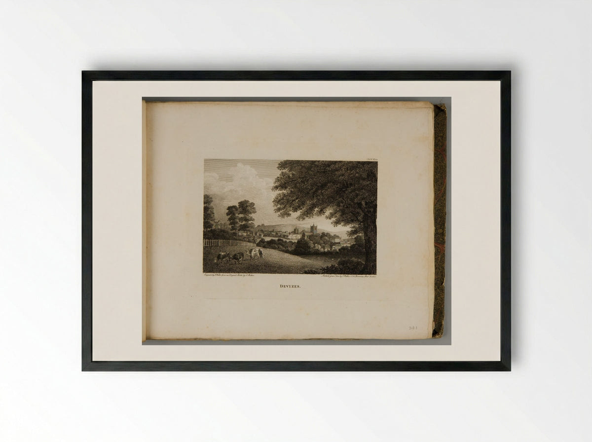 Devizes - John Walker - Framed Print Black