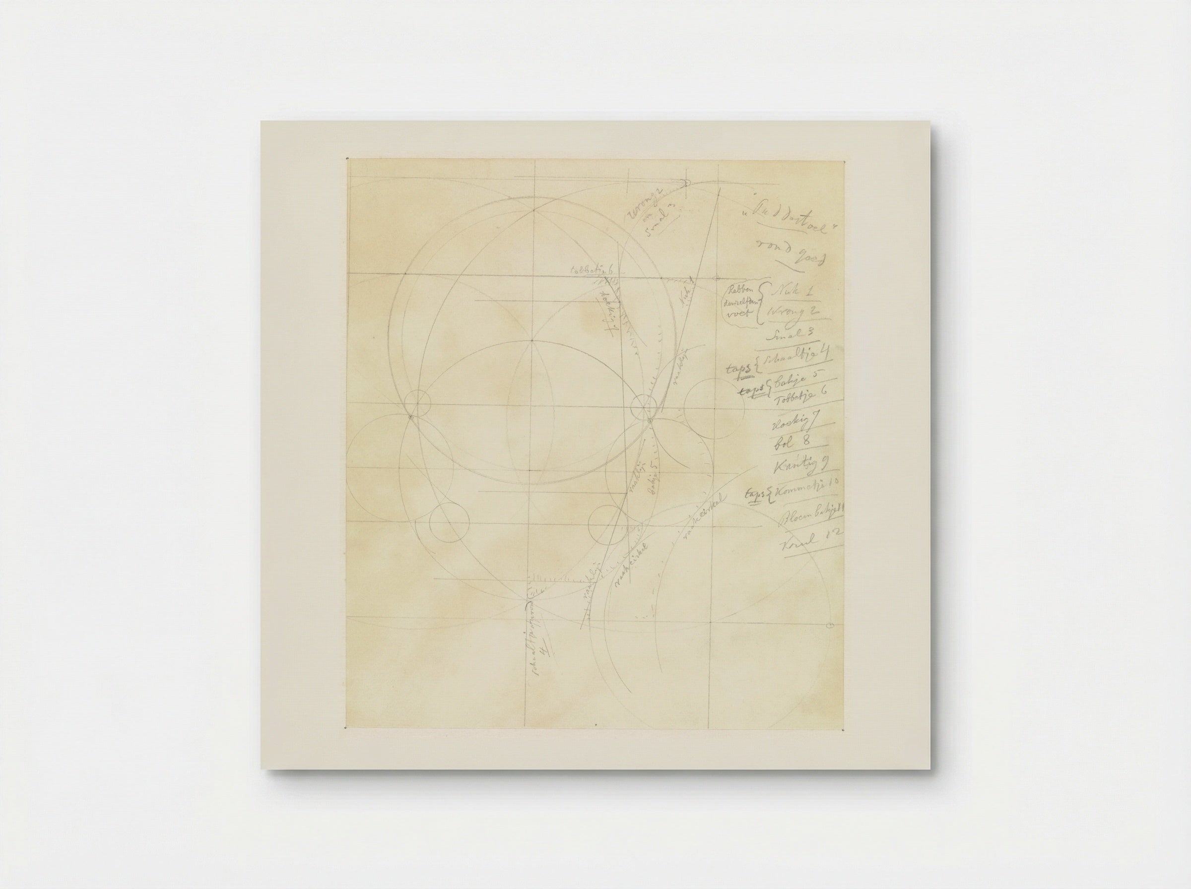 Diagram met cirkels (Design Study) - Theo Colenbrander - Poster